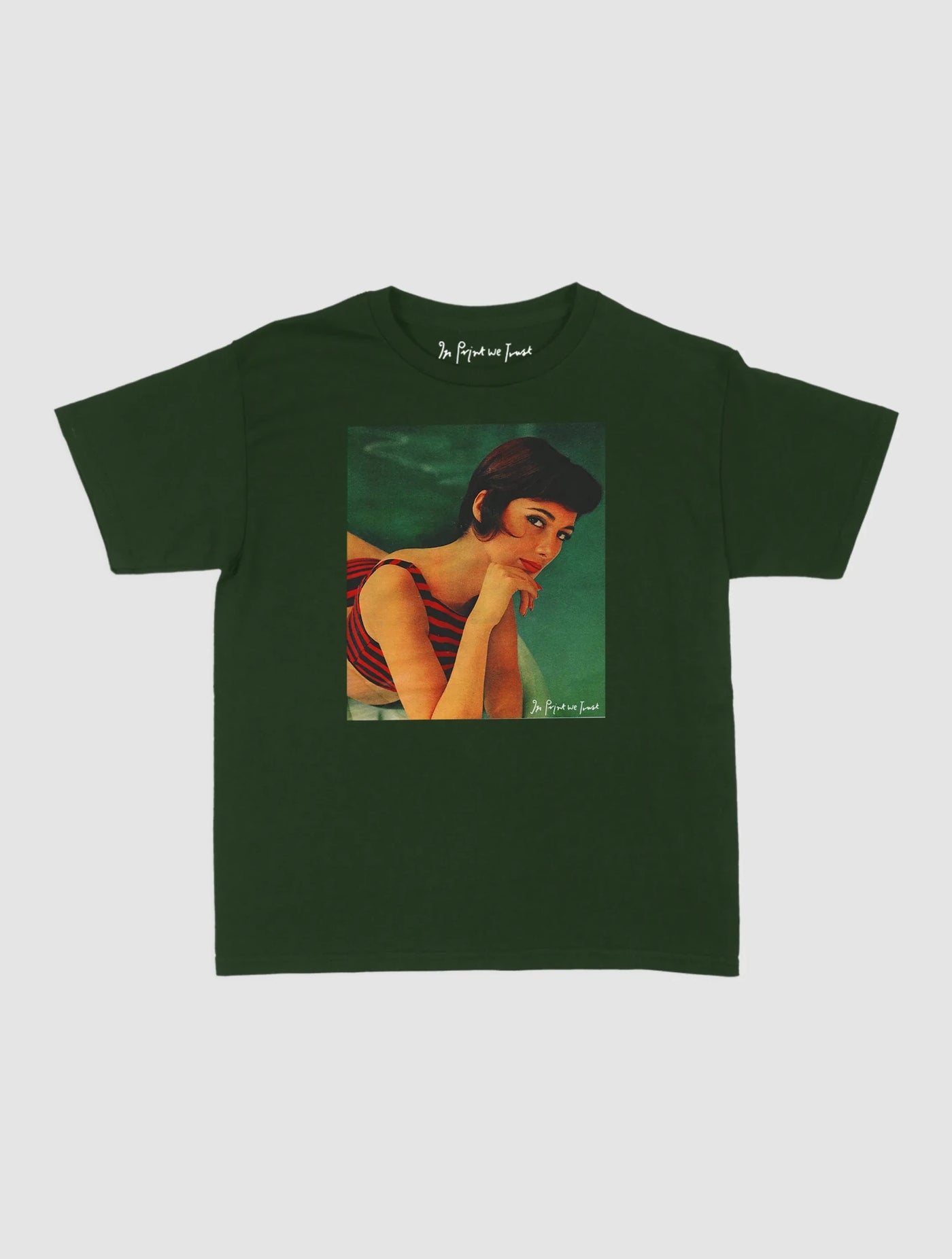 pool girl baby tee - In Print We Trust