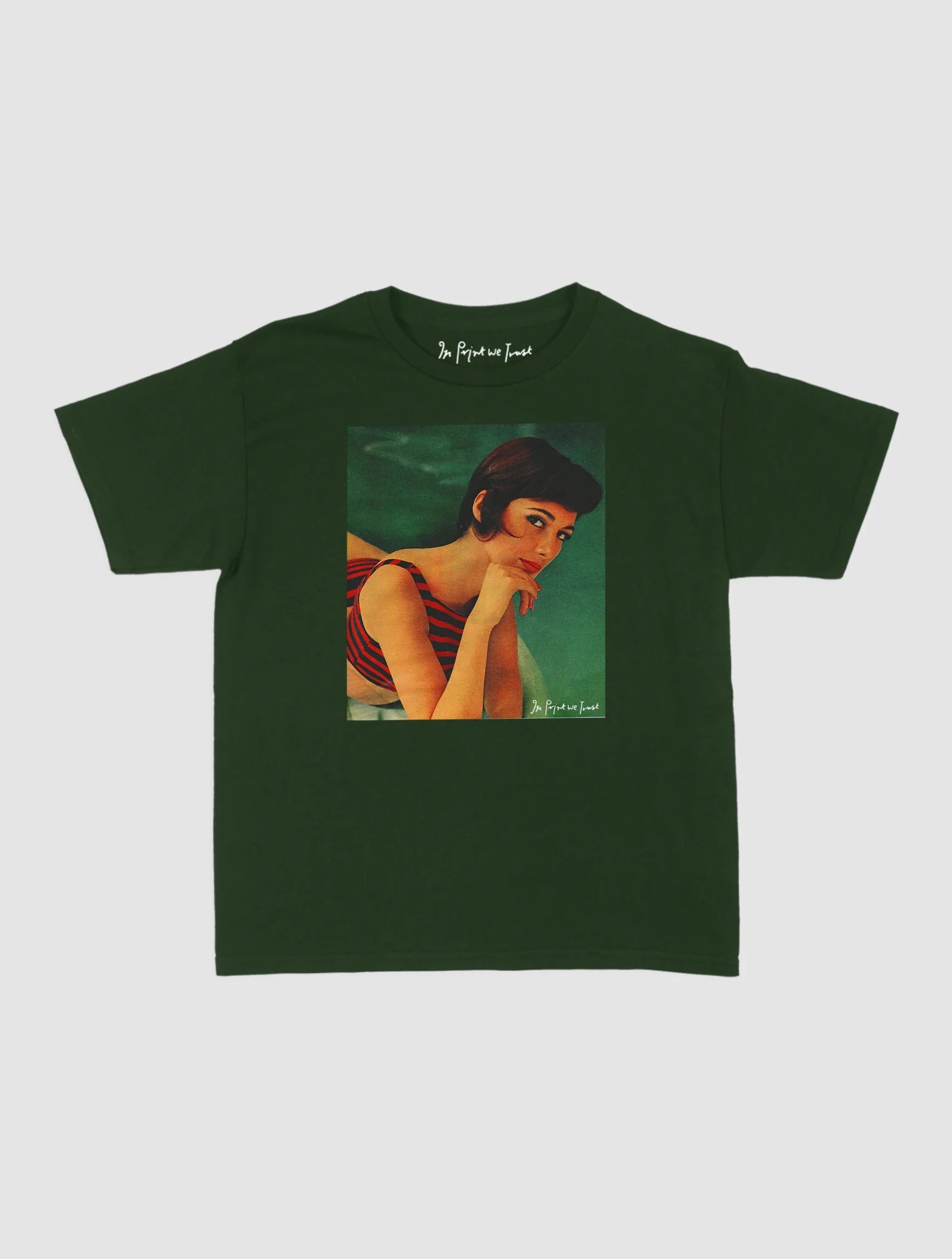 pool girl baby tee - In Print We Trust