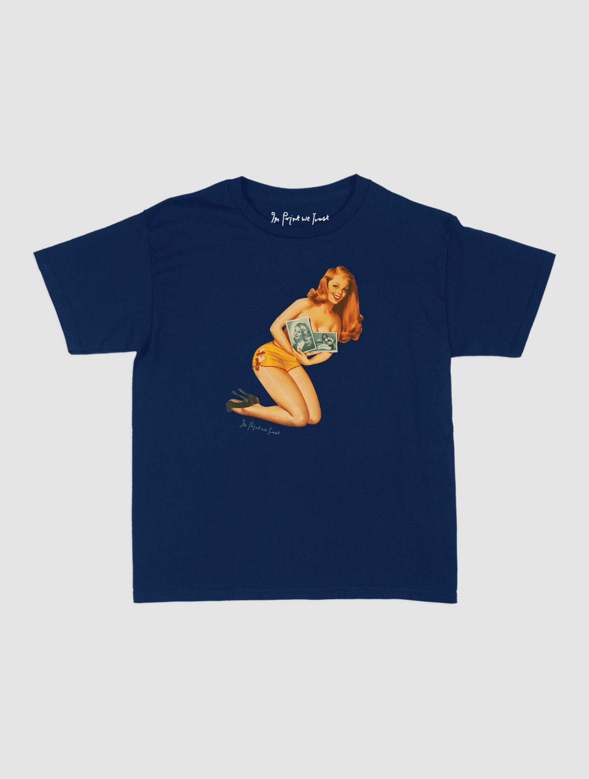 portrait baby tee - In Print We Trust