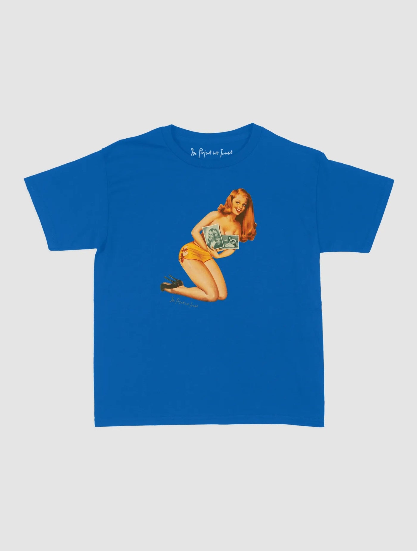 portrait baby tee - In Print We Trust