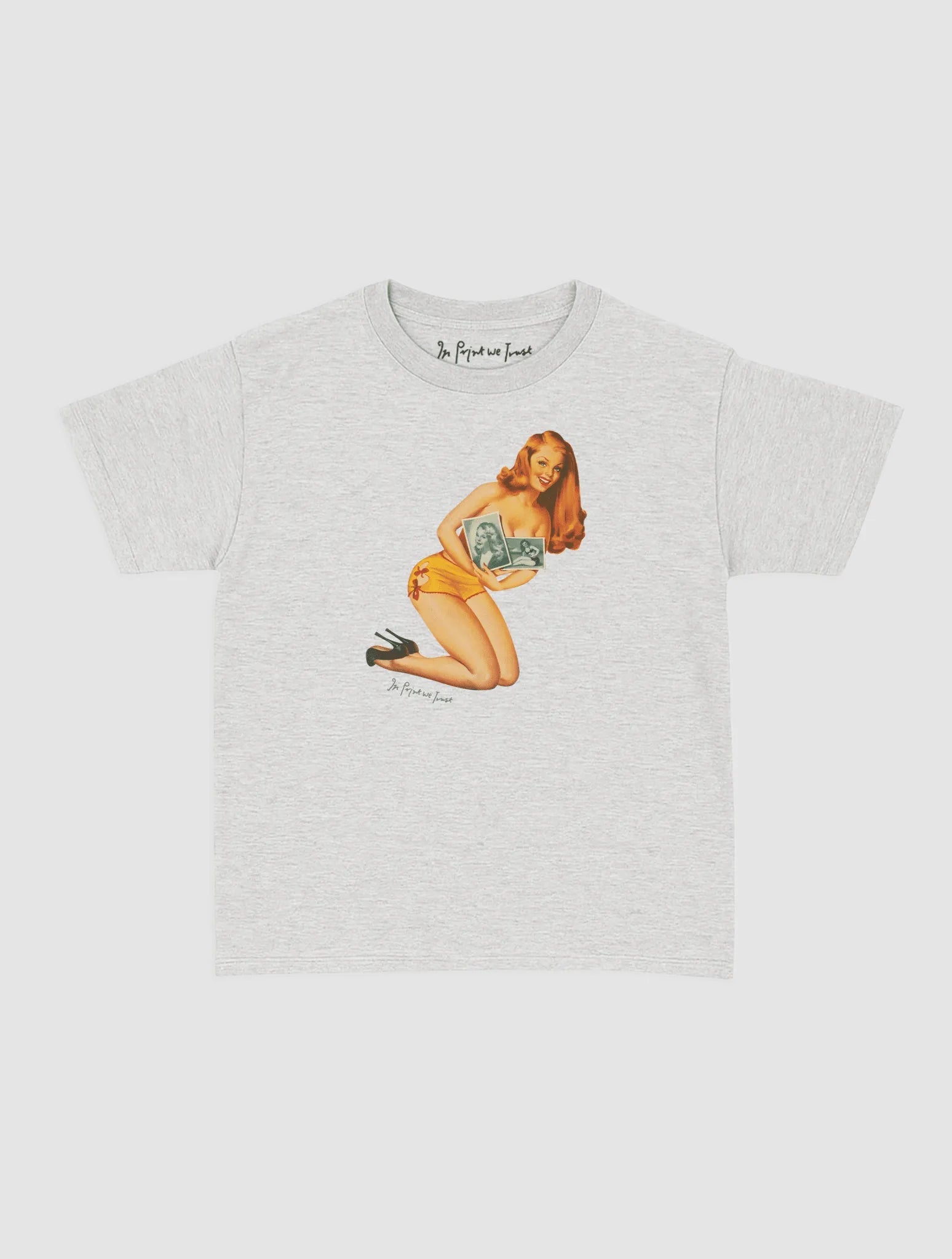 portrait baby tee - In Print We Trust