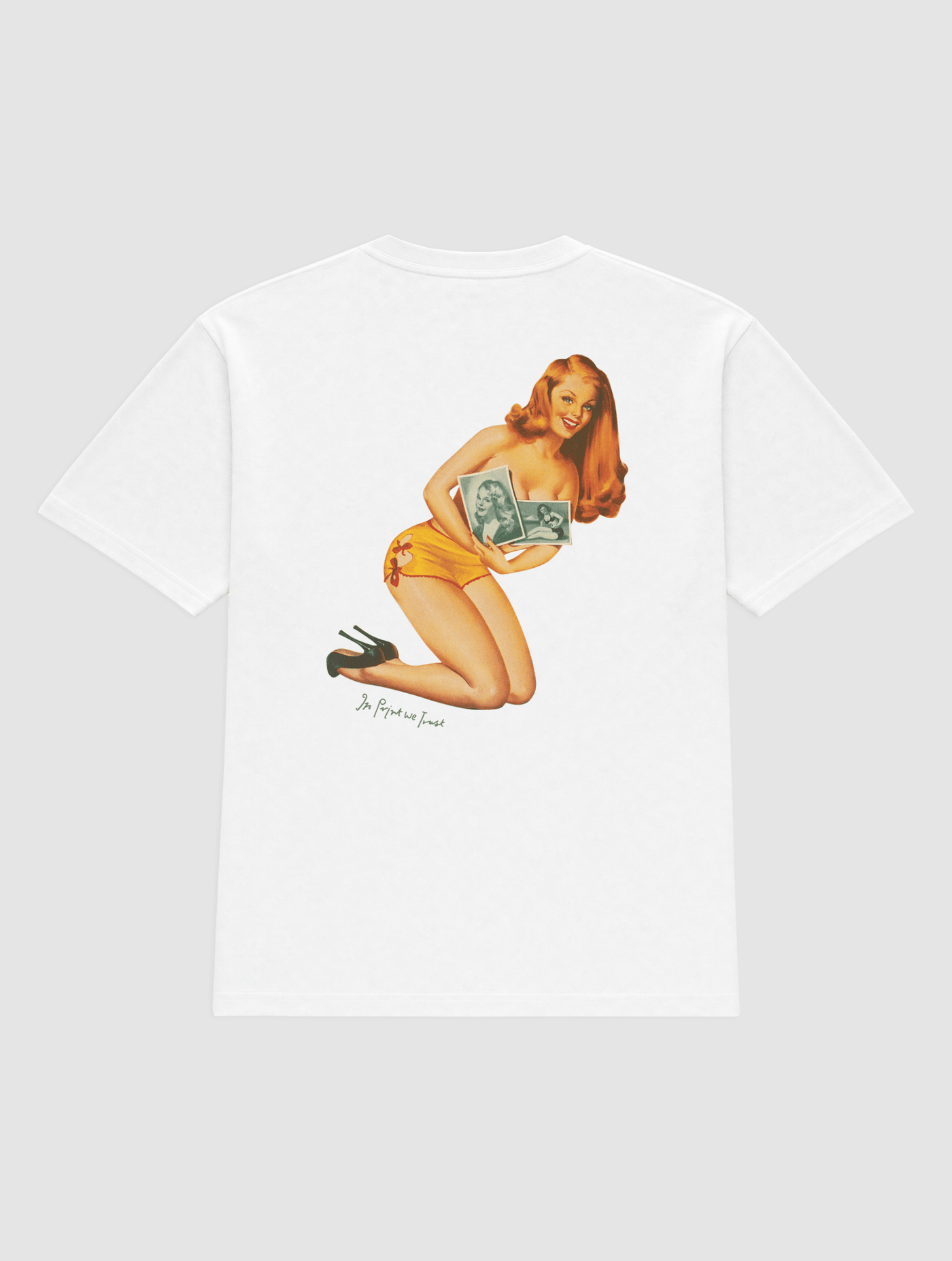 portrait heavyweight tee - In Print We Trust
