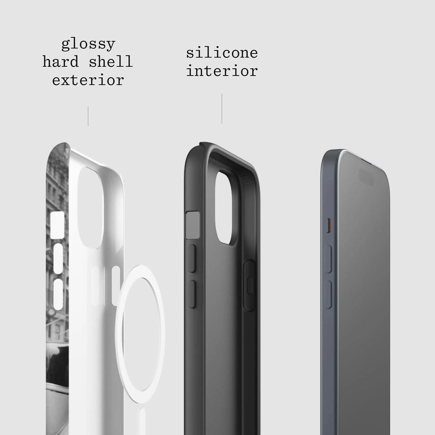press tough iPhone case - In Print We Trust