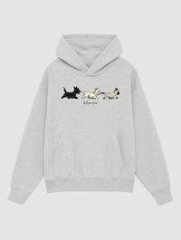 puppies grey hoodie - In Print We Trust
