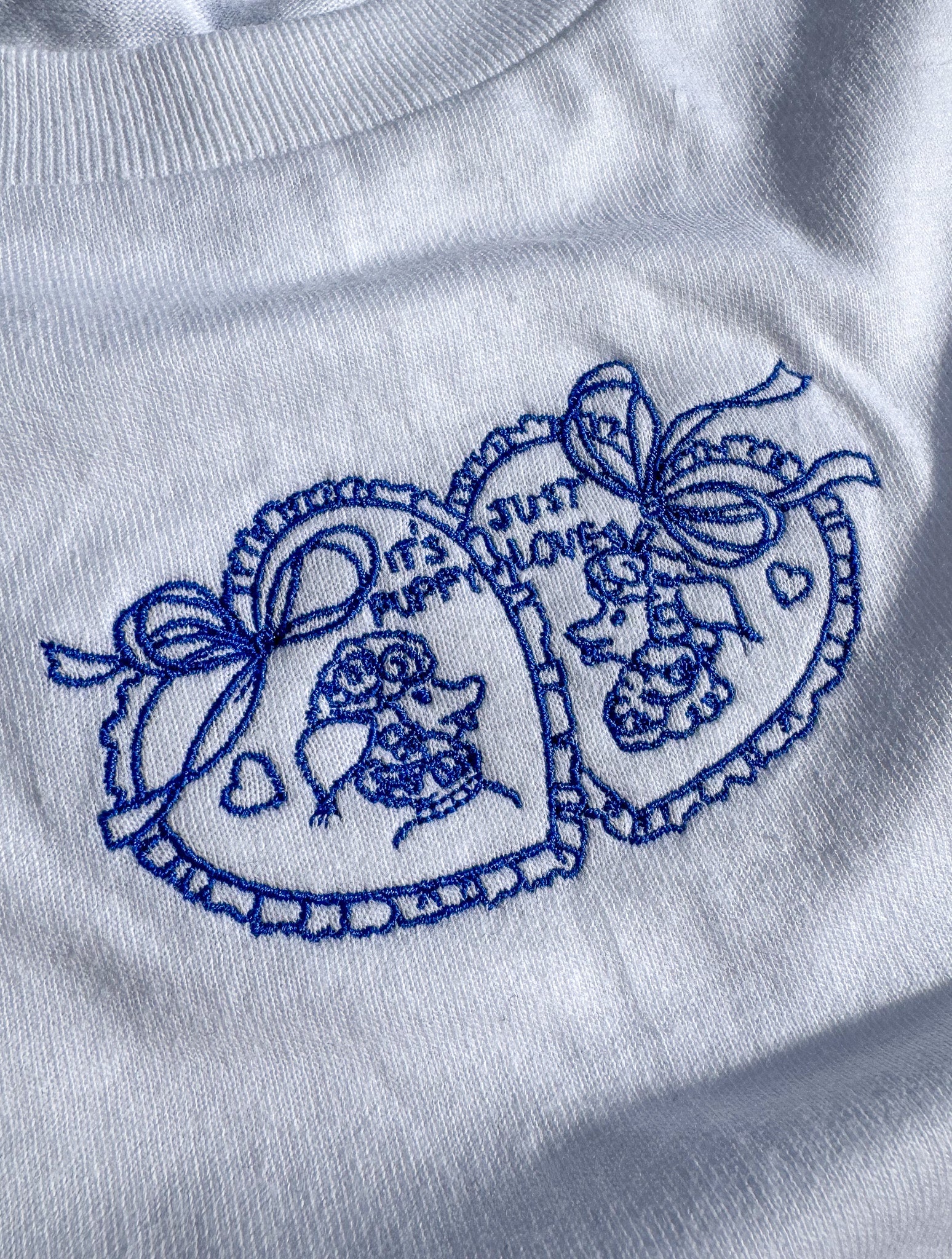 puppy love embroidered baby tee - In Print We Trust