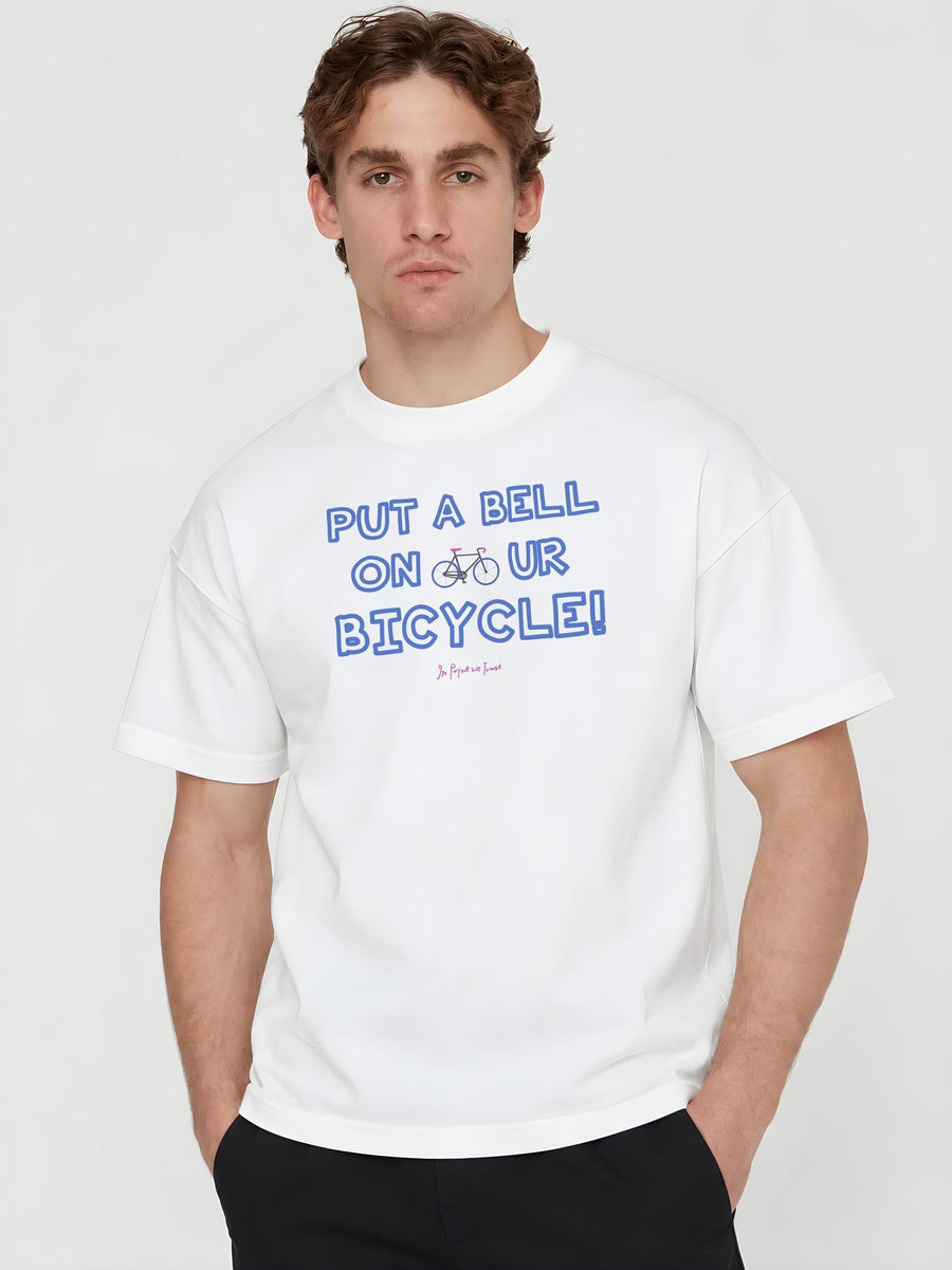 put a bell on your bicycle heavyweight tee - In Print We Trust
