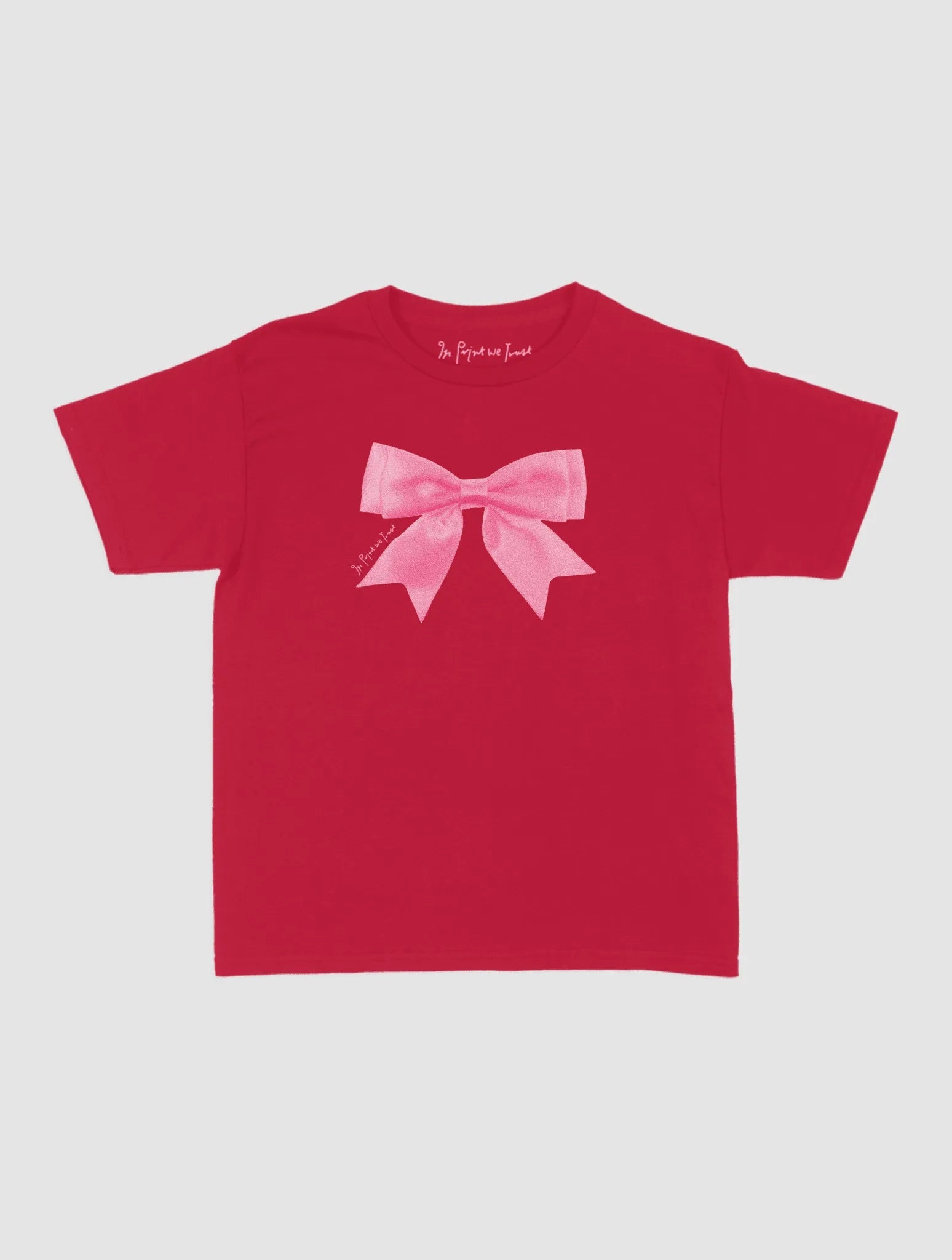 put a bow on it baby tee - In Print We Trust