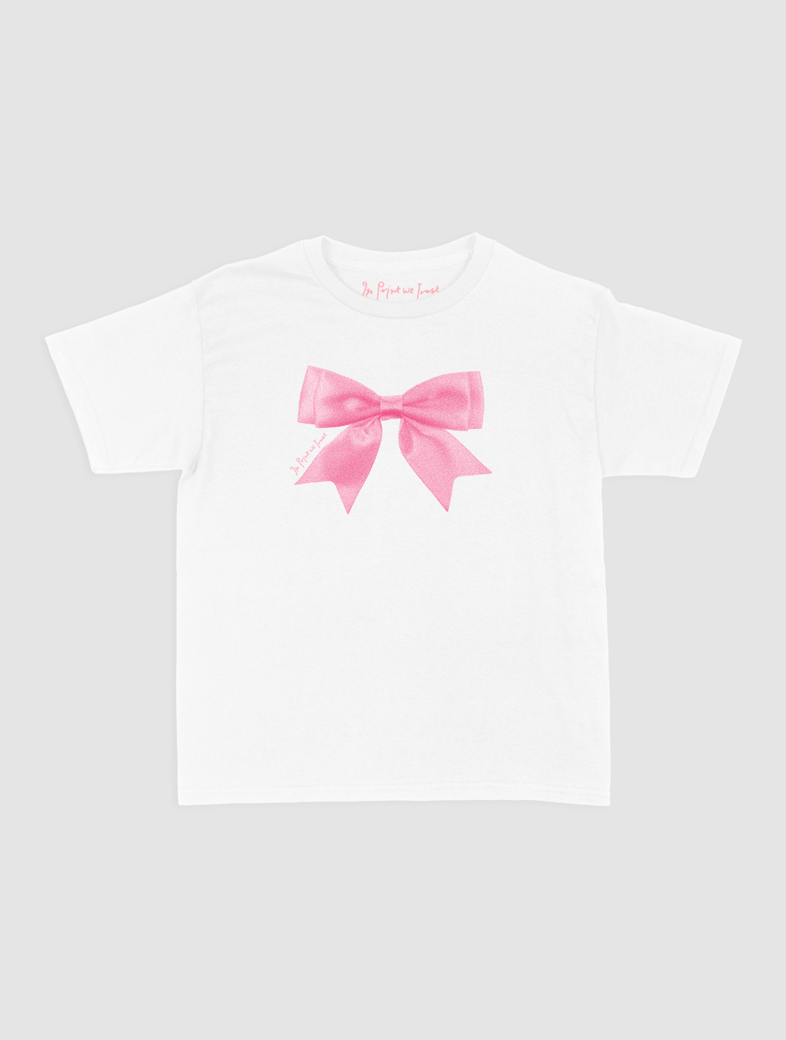 put a bow on it baby tee - In Print We Trust