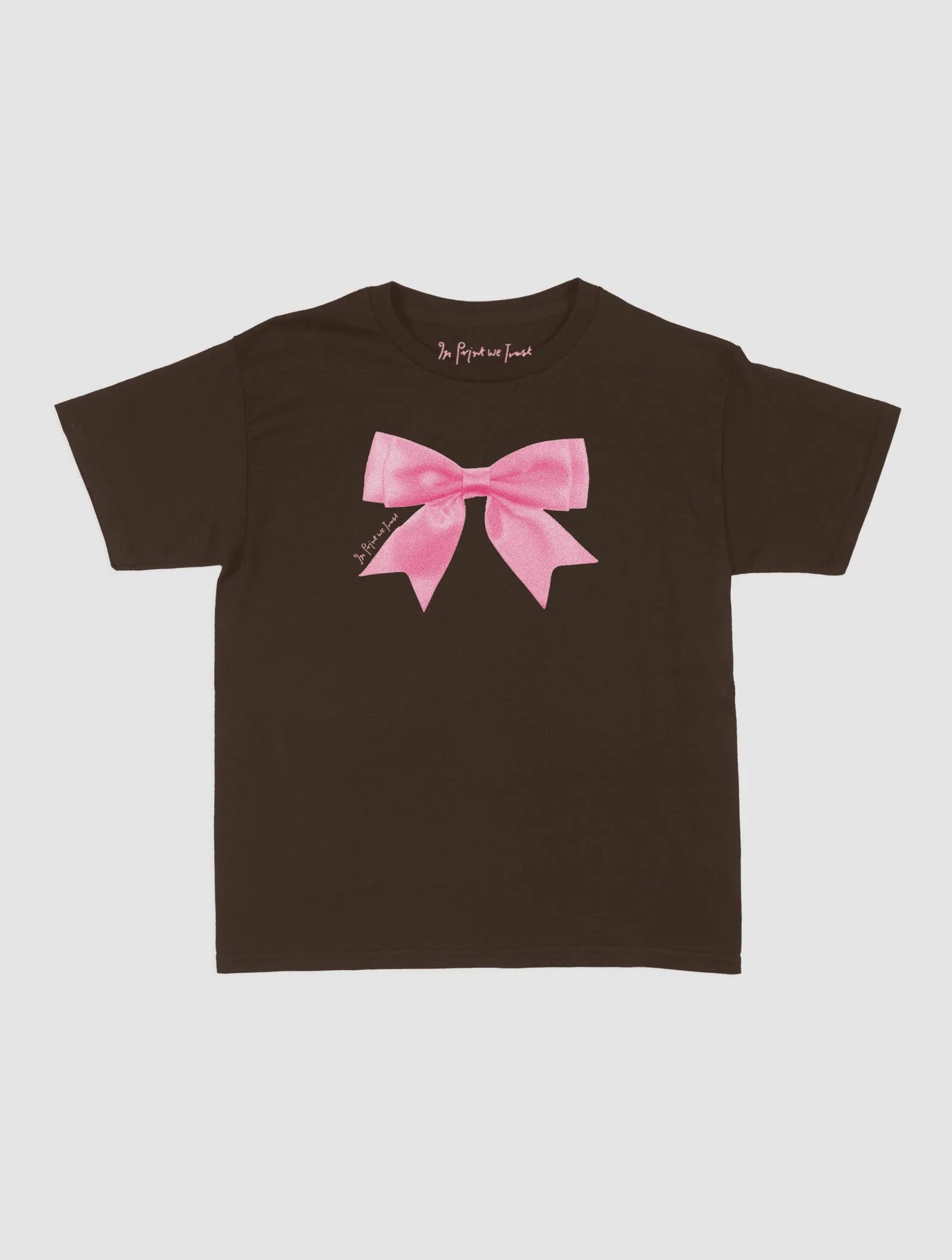 put a bow on it baby tee - In Print We Trust