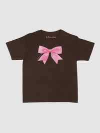 put a bow on it baby tee - In Print We Trust