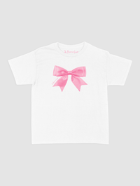 put a bow on it baby tee - In Print We Trust