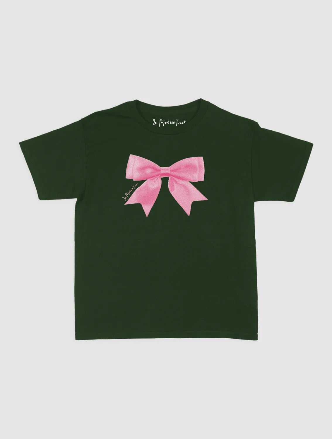 put a bow on it baby tee - In Print We Trust