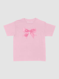 put a bow on it baby tee - In Print We Trust