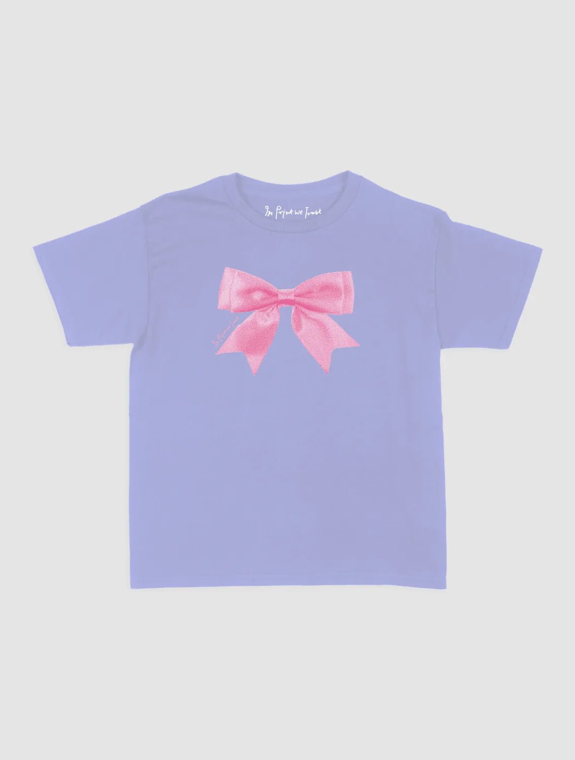 put a bow on it baby tee - In Print We Trust