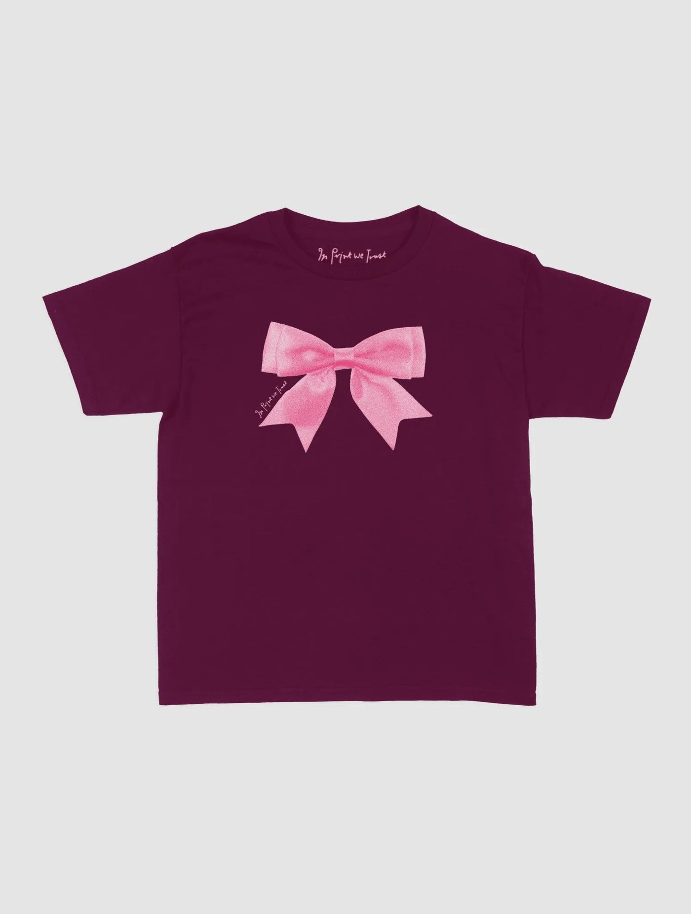 put a bow on it baby tee - In Print We Trust