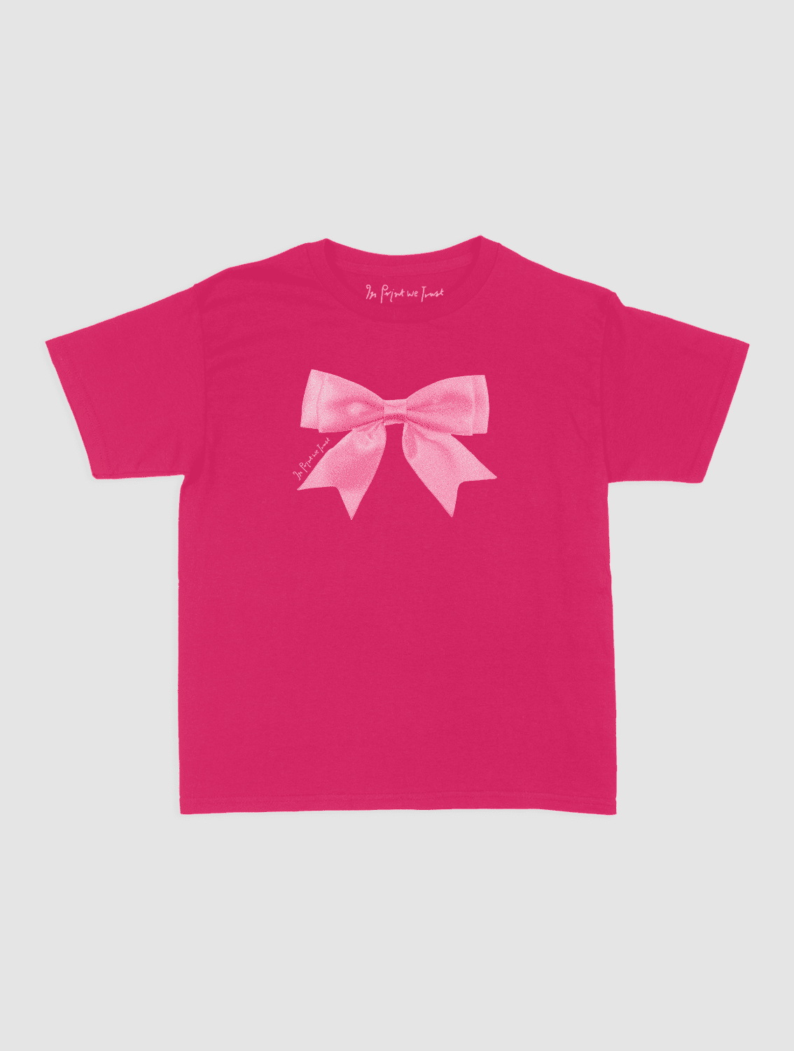 put a bow on it baby tee - In Print We Trust