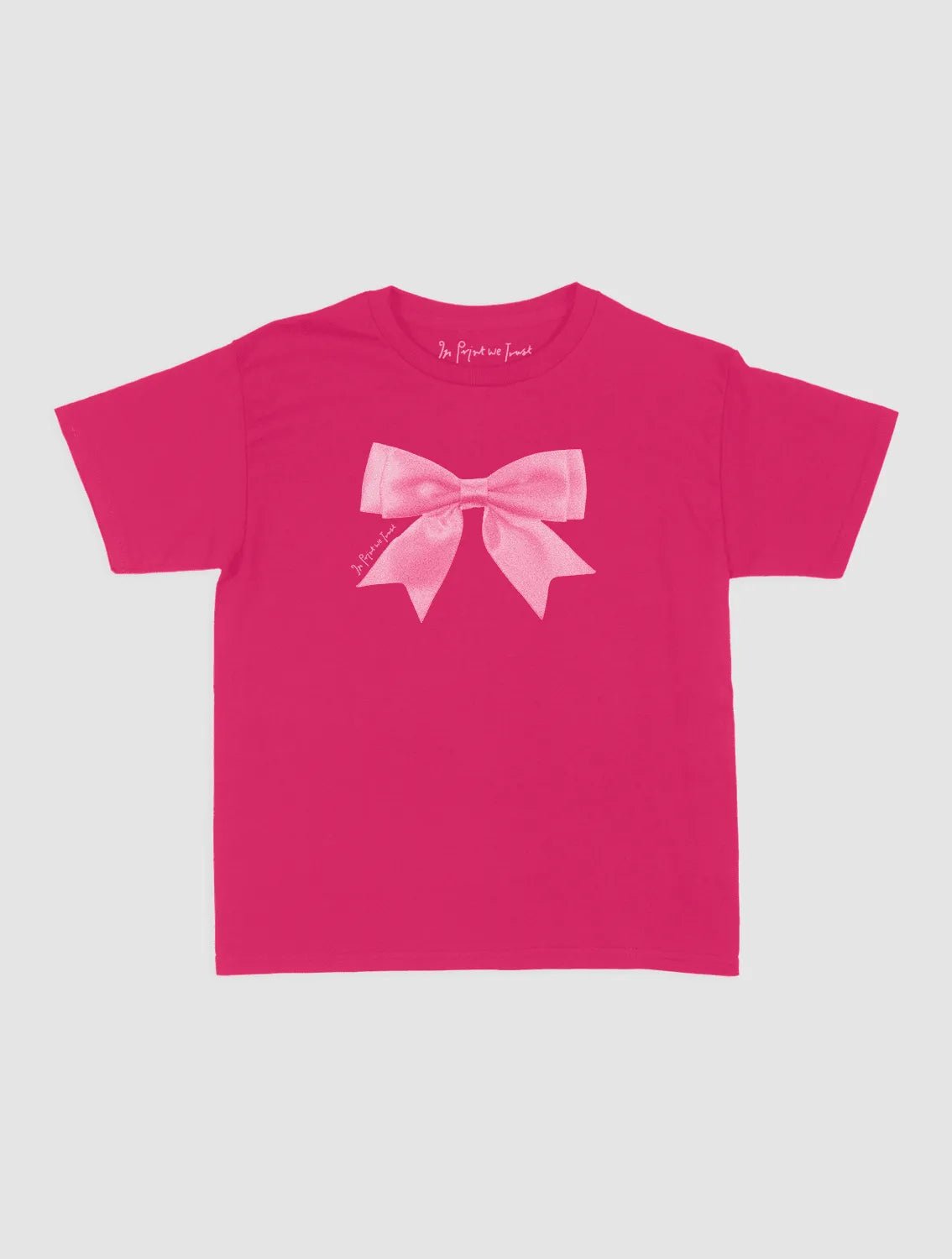 put a bow on it baby tee - In Print We Trust