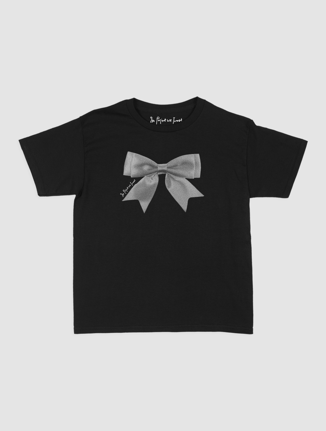 put a bow on it baby tee - In Print We Trust