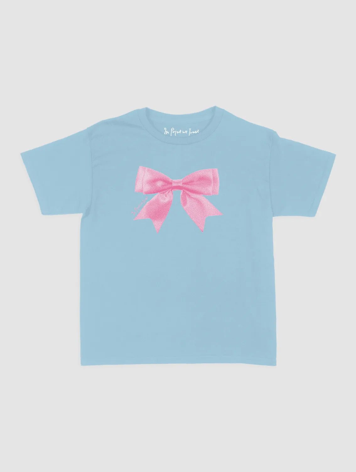 put a bow on it baby tee - In Print We Trust