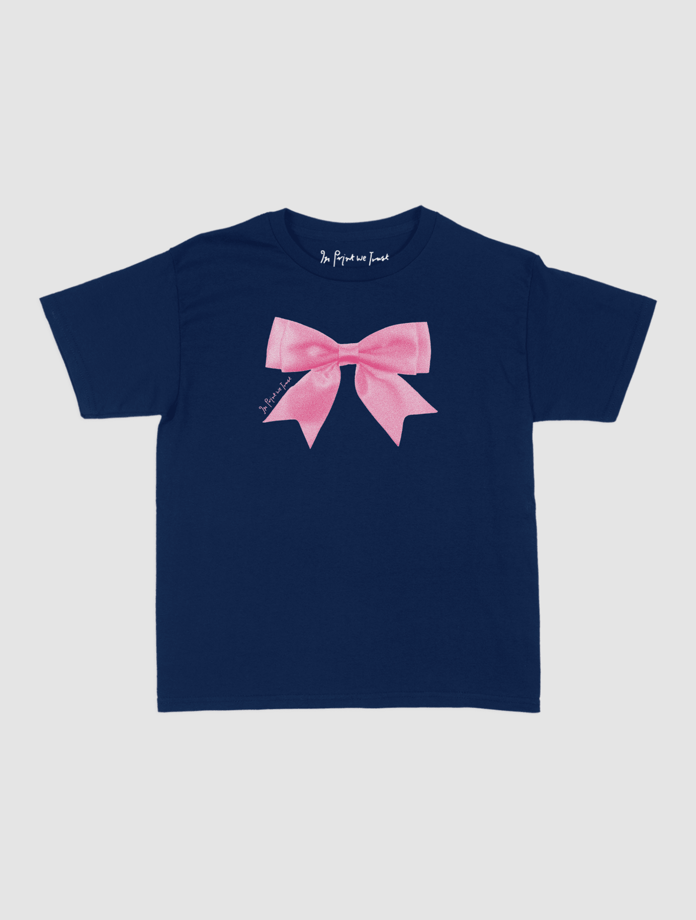 put a bow on it baby tee - In Print We Trust