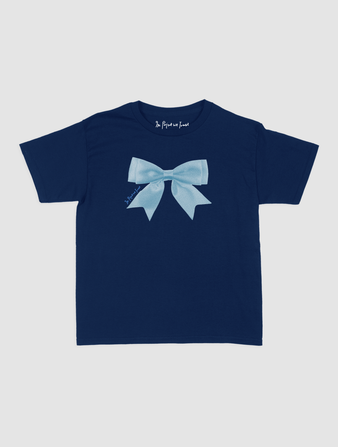 put a bow on it baby tee - In Print We Trust