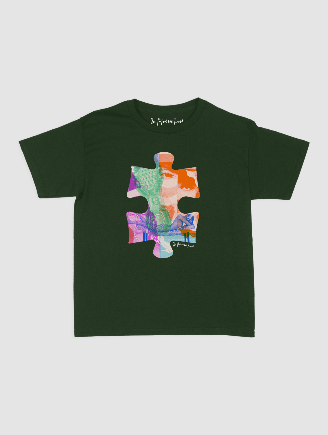 puzzle piece baby tee - In Print We Trust