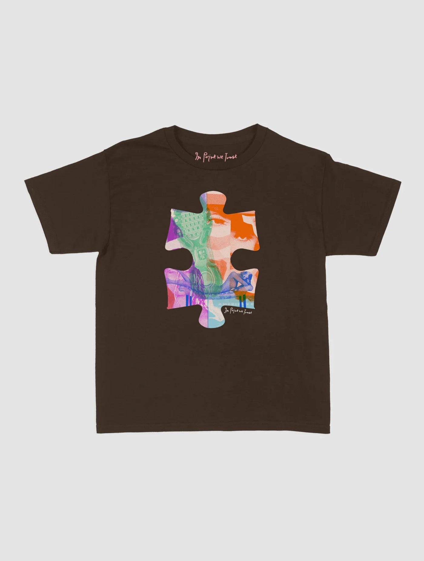 puzzle piece baby tee - In Print We Trust