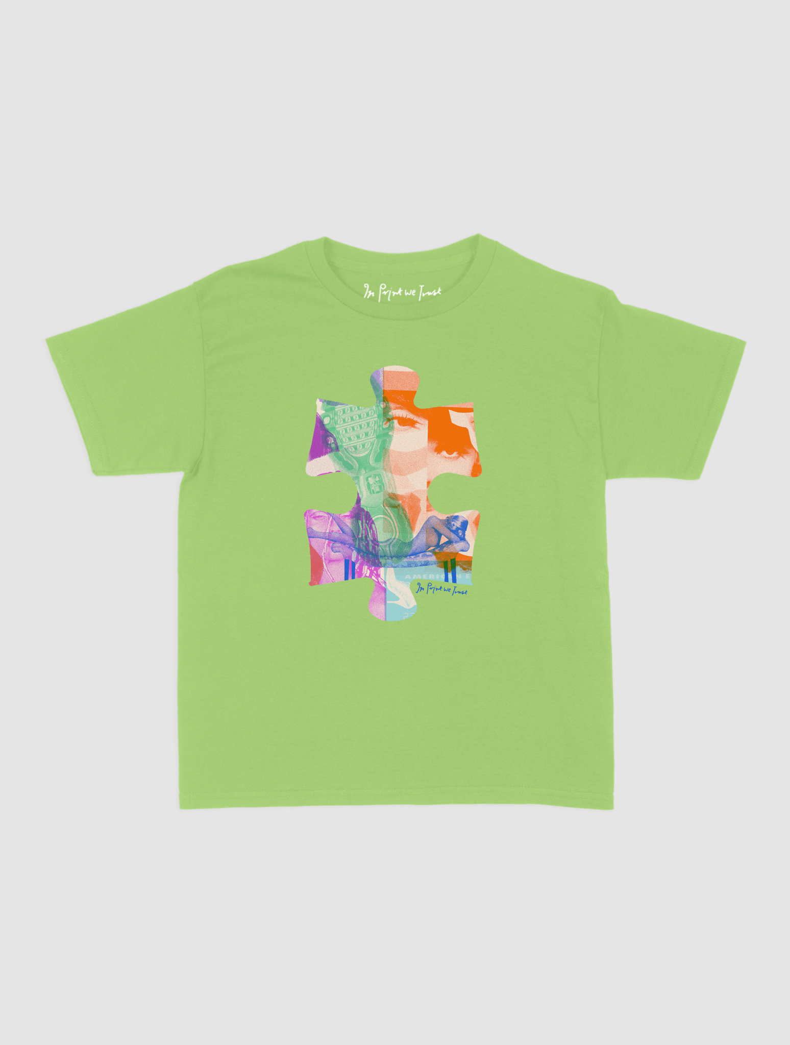 puzzle piece baby tee - In Print We Trust