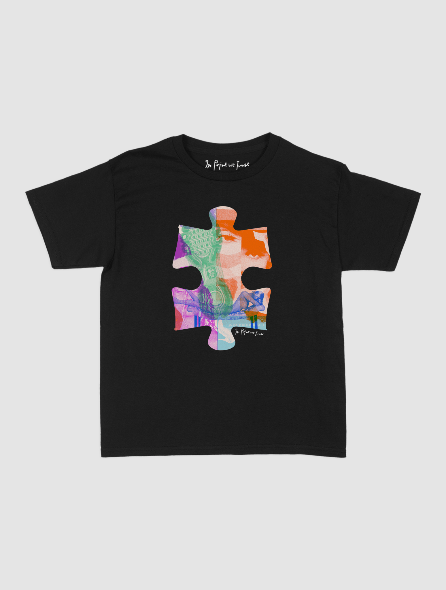 puzzle piece baby tee - In Print We Trust