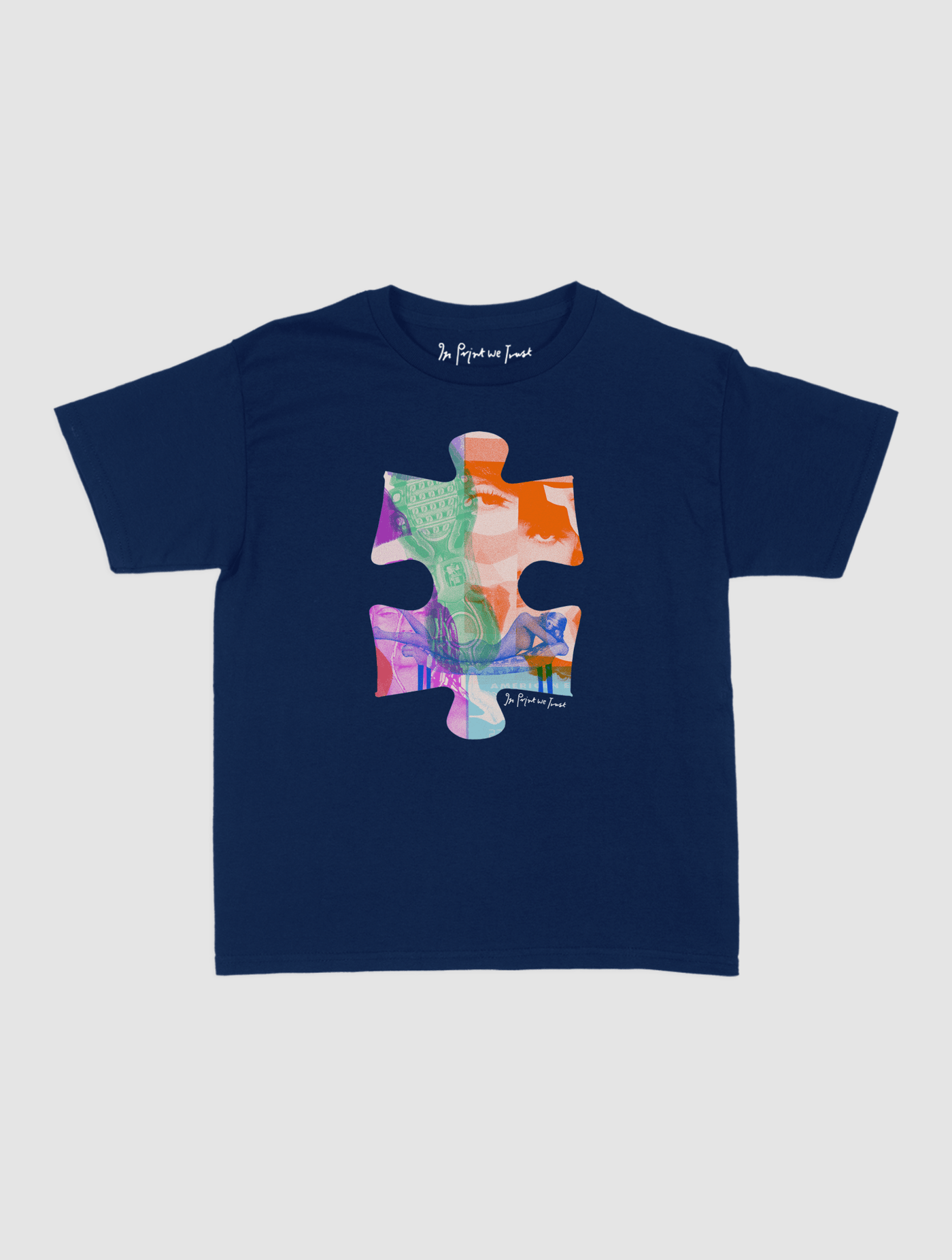puzzle piece baby tee - In Print We Trust