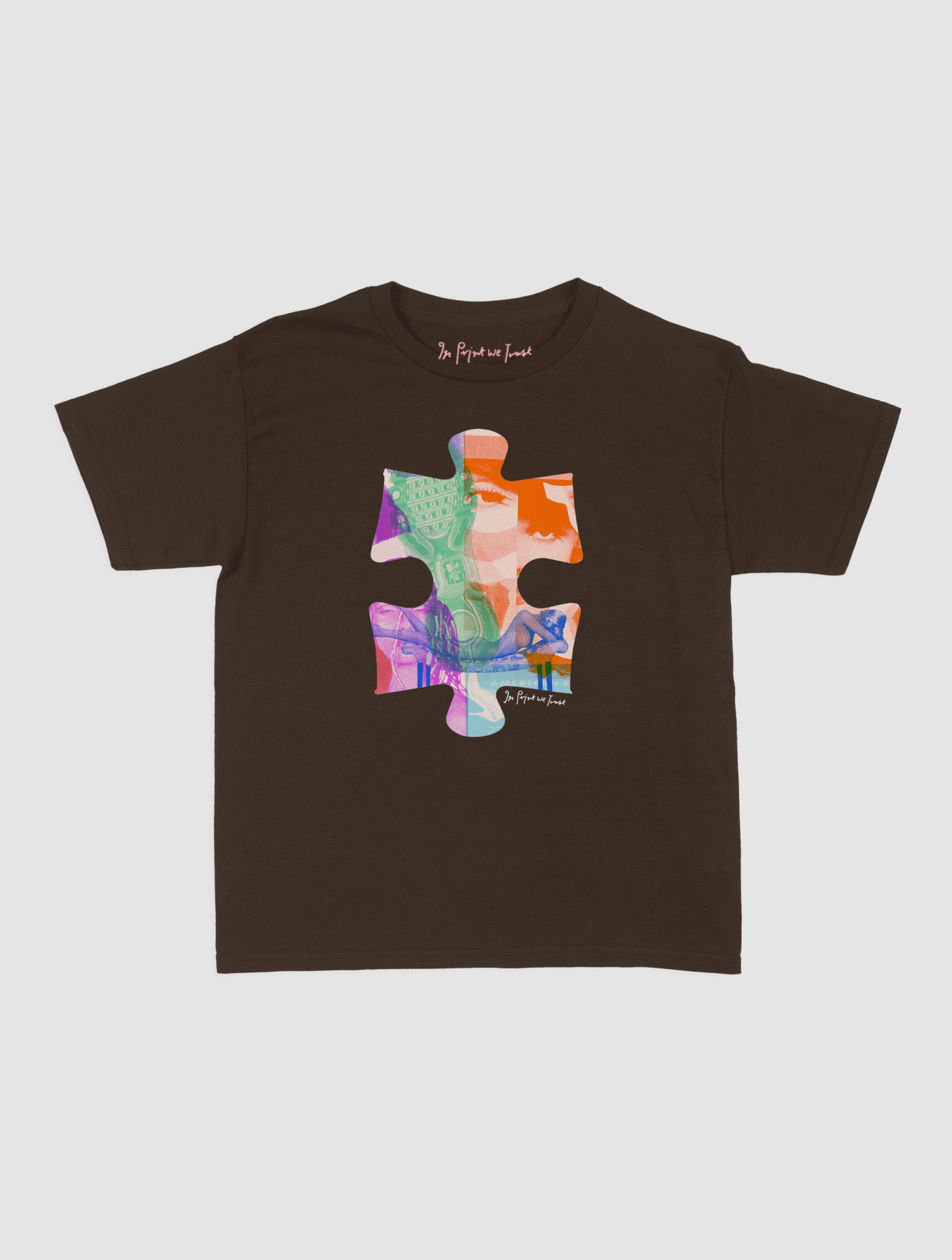 puzzle piece baby tee - In Print We Trust