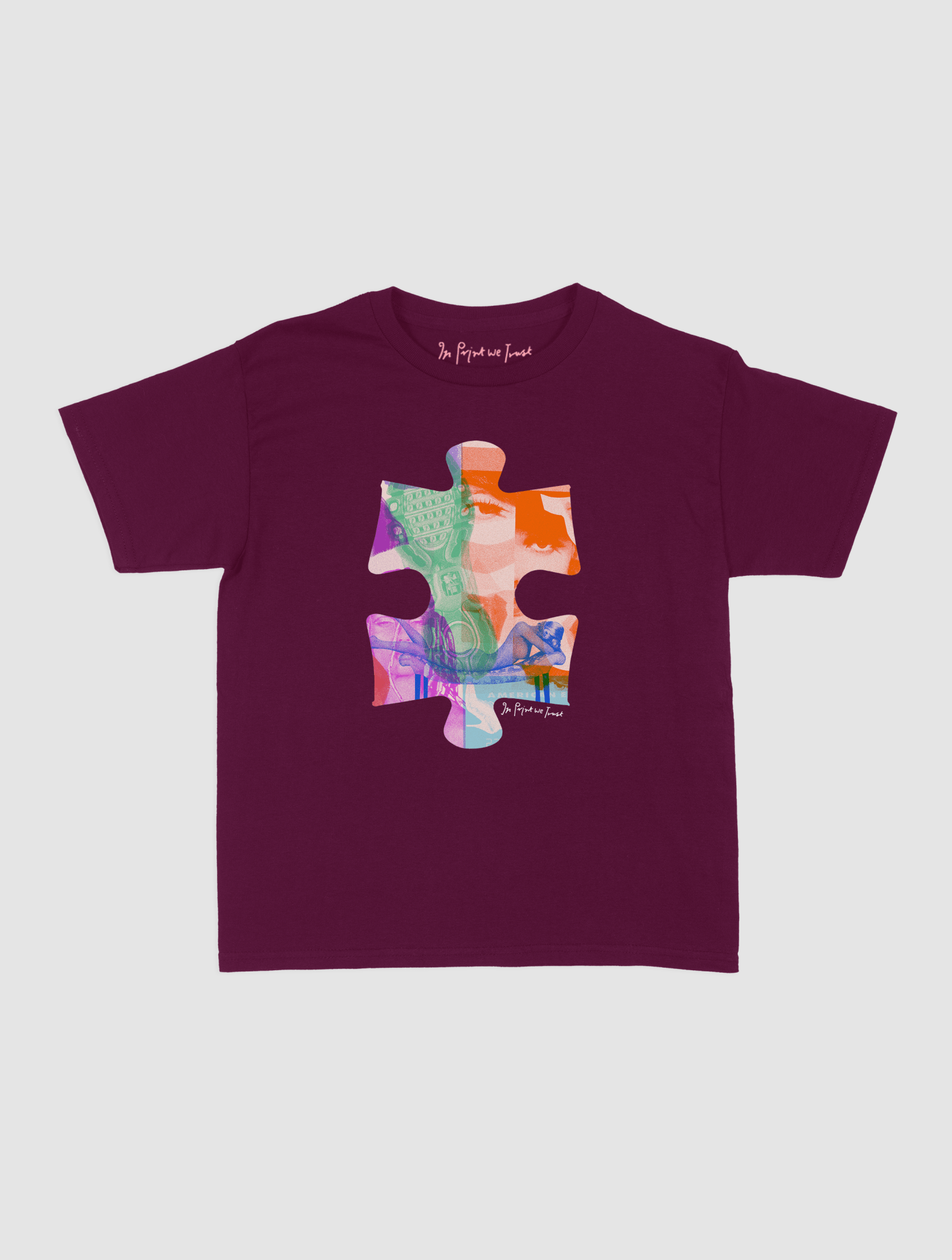 puzzle piece baby tee - In Print We Trust