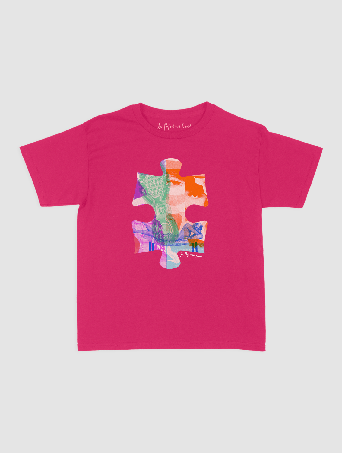 puzzle piece baby tee - In Print We Trust