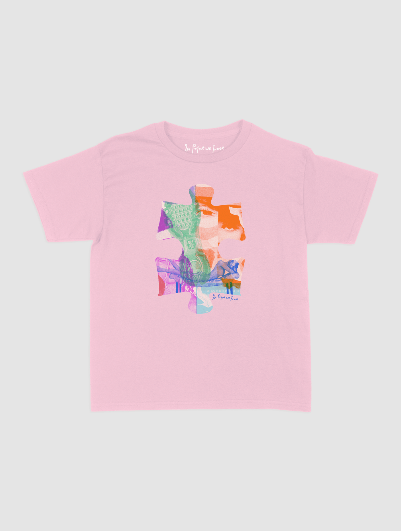 puzzle piece baby tee - In Print We Trust
