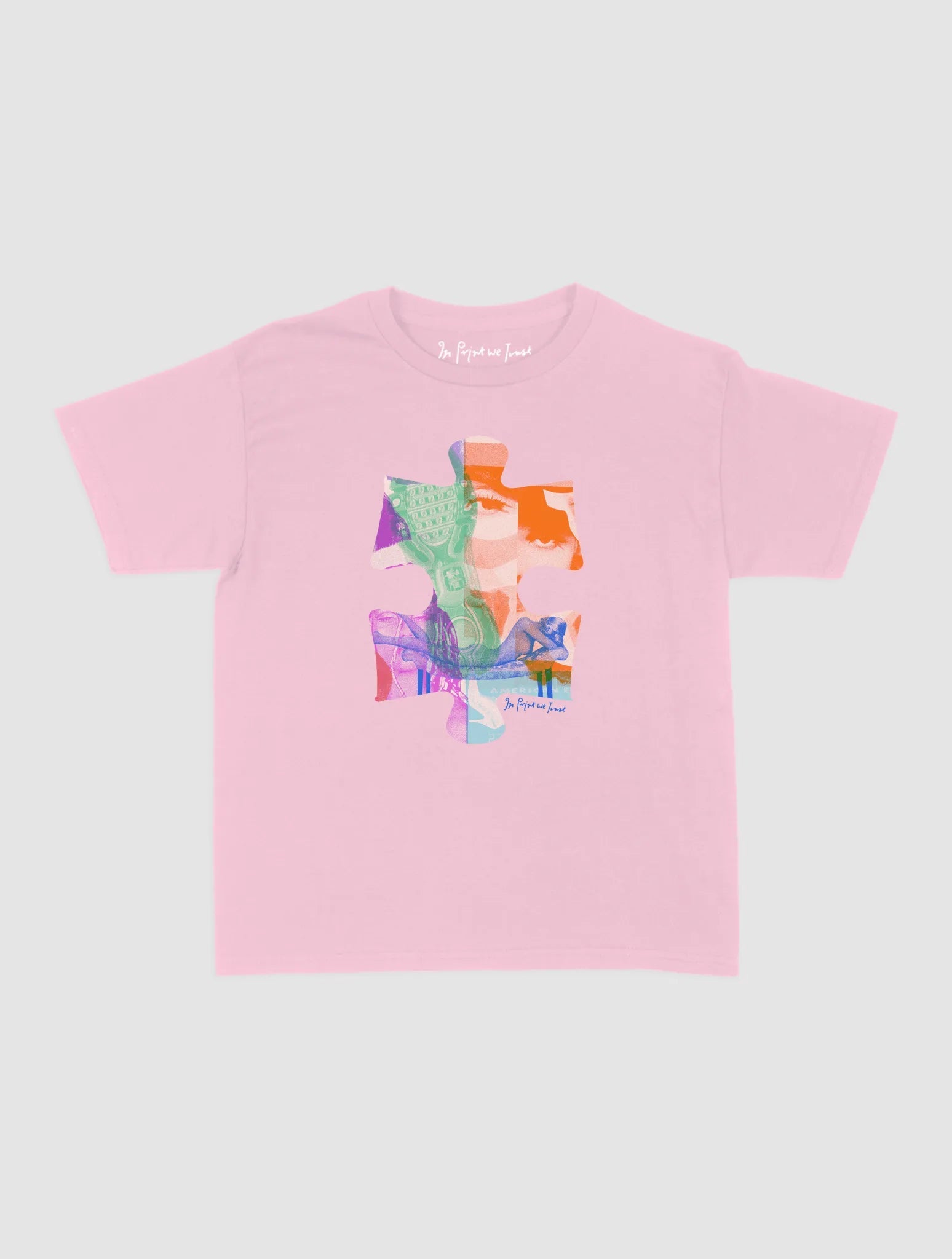 puzzle piece baby tee - In Print We Trust