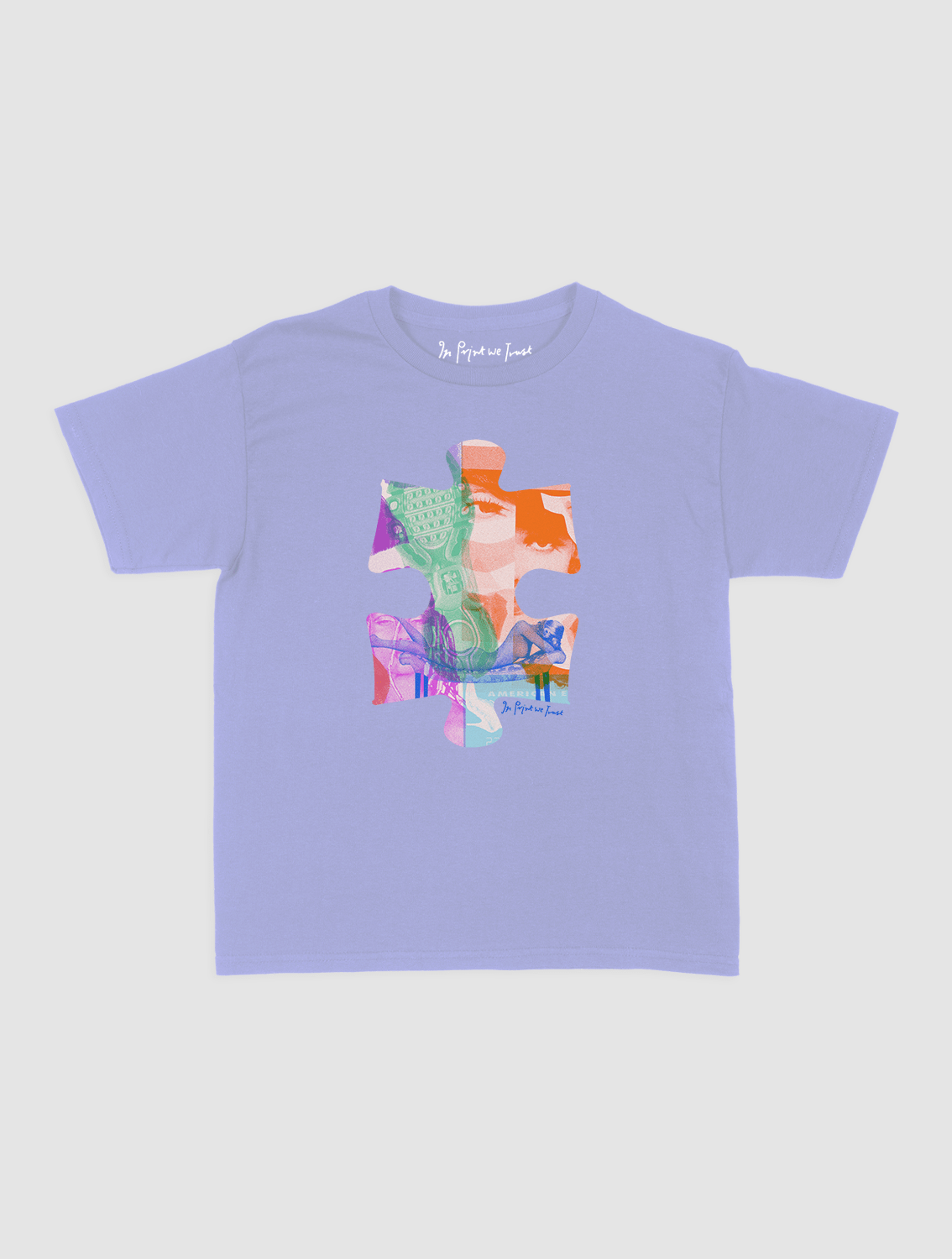 puzzle piece baby tee - In Print We Trust