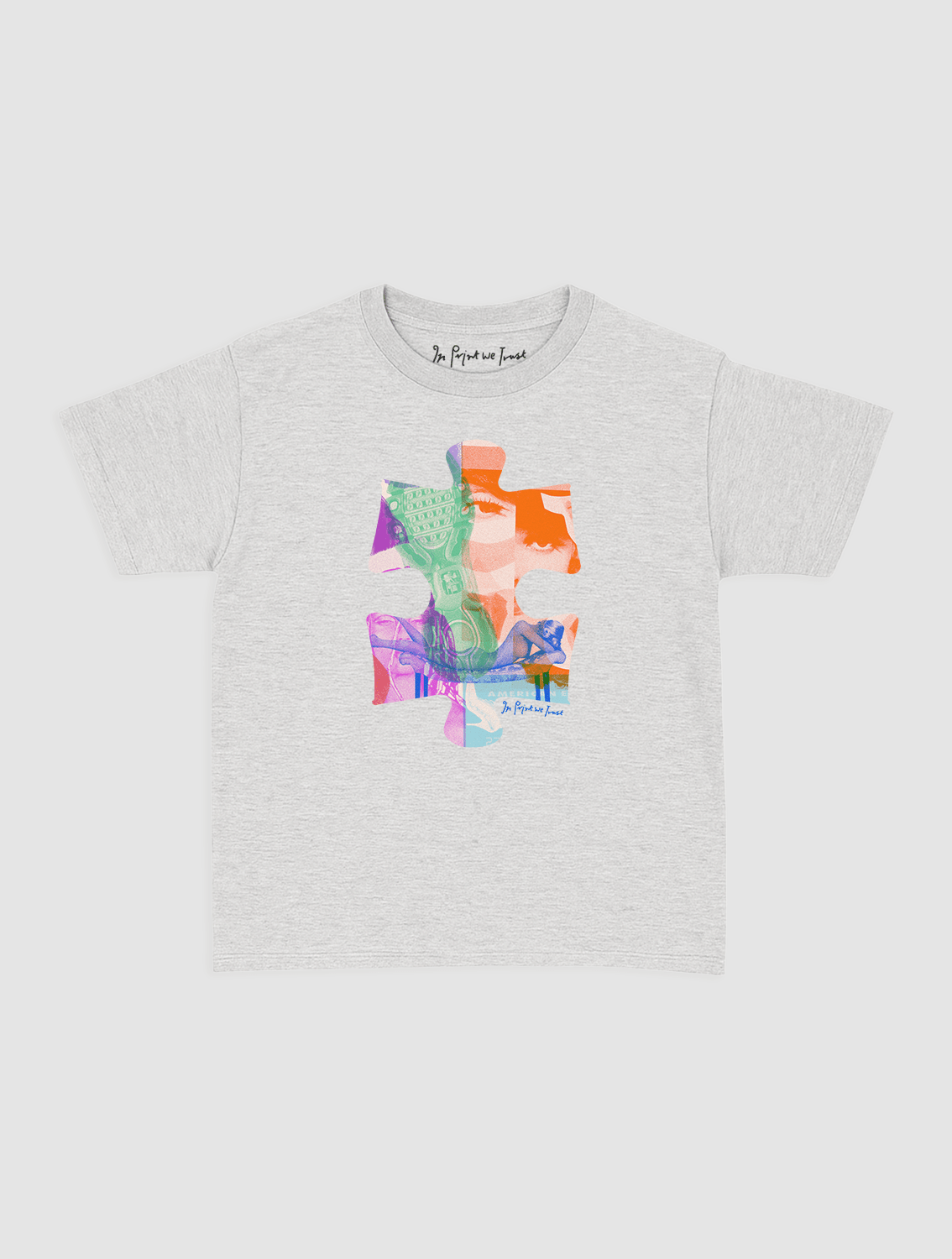puzzle piece baby tee - In Print We Trust