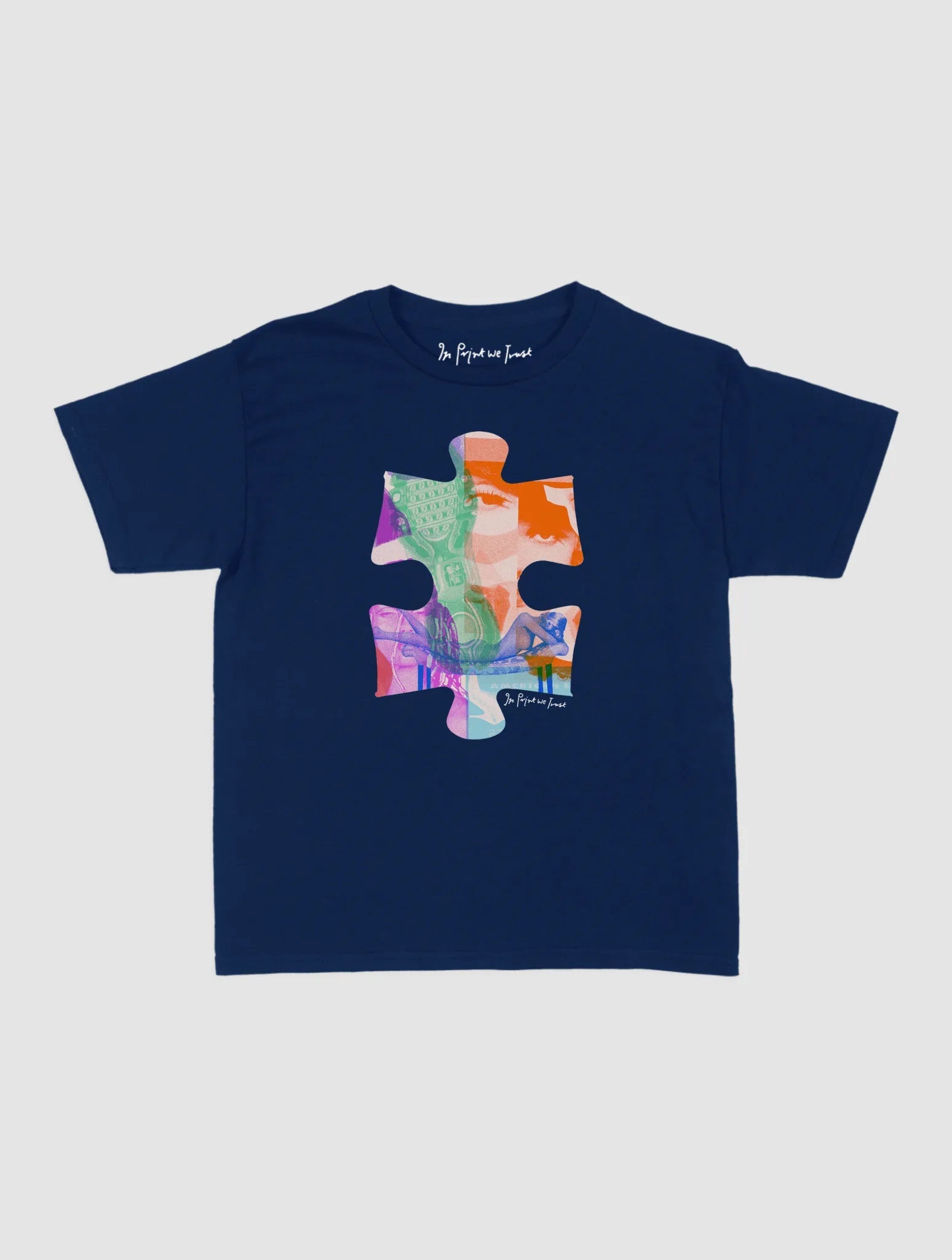 puzzle piece baby tee - In Print We Trust