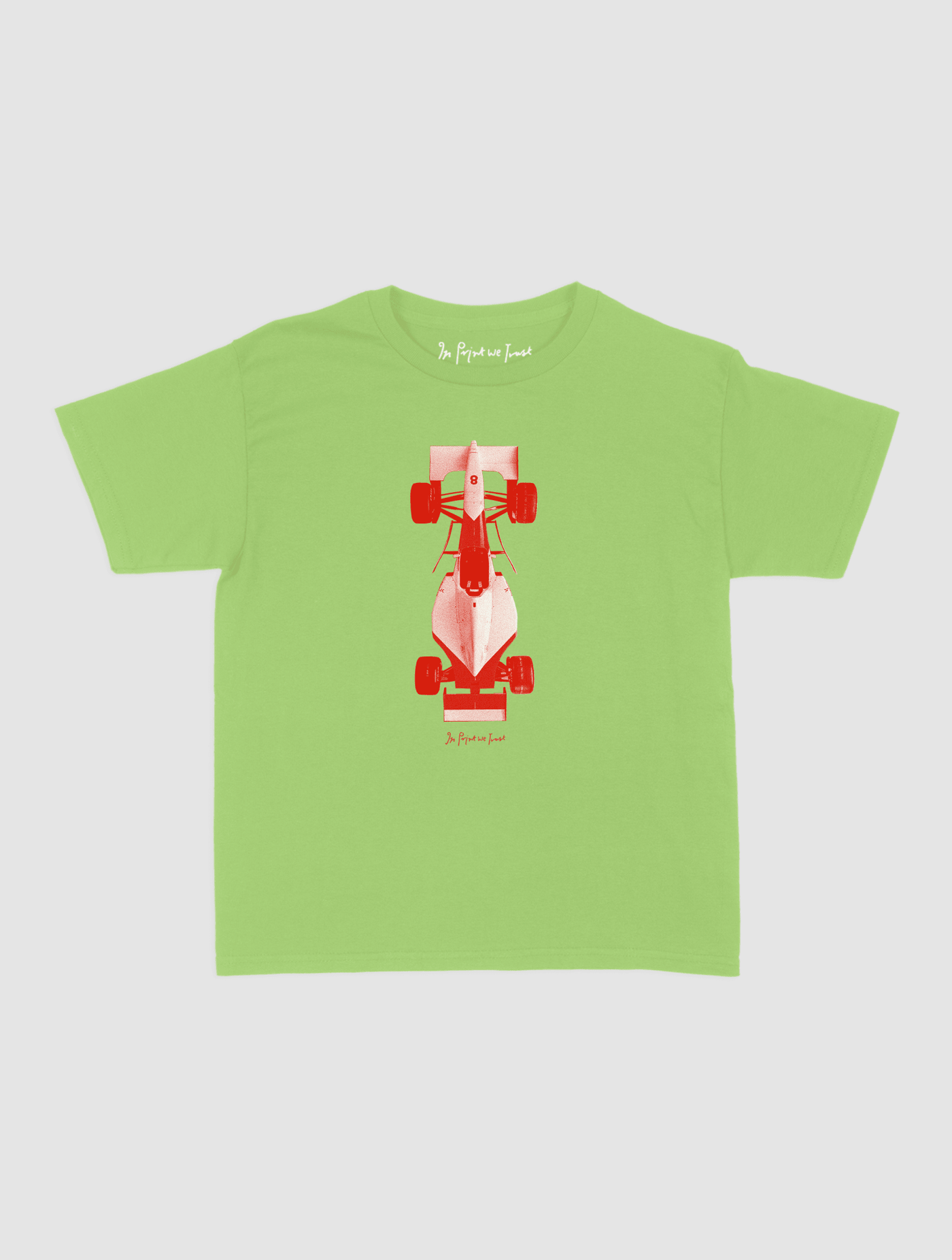 racing car baby tee - In Print We Trust