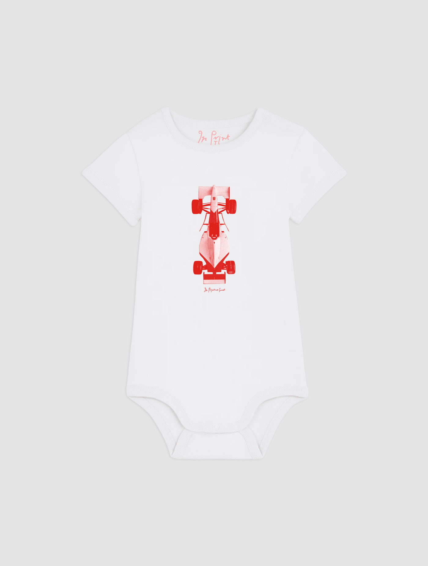racing car bodysuit for babies - In Print We Trust