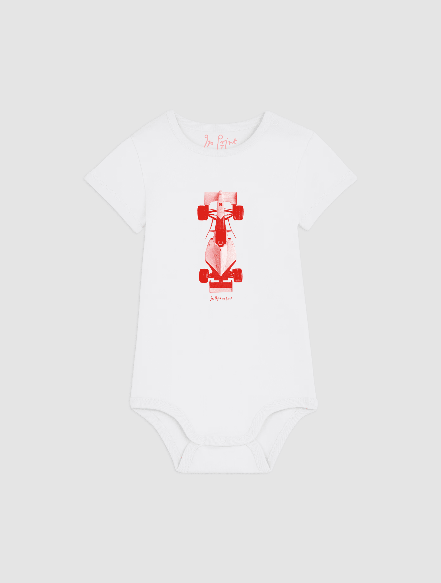 racing car bodysuit for babies - In Print We Trust