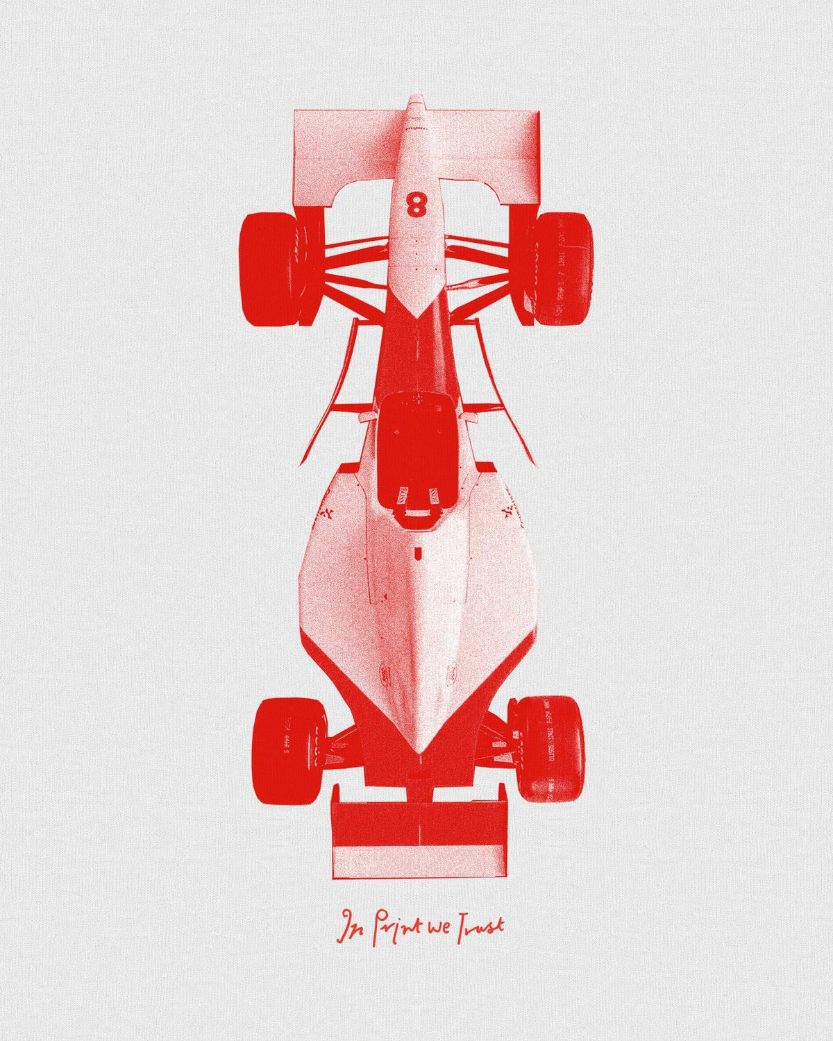 racing car heavyweight tee - In Print We Trust