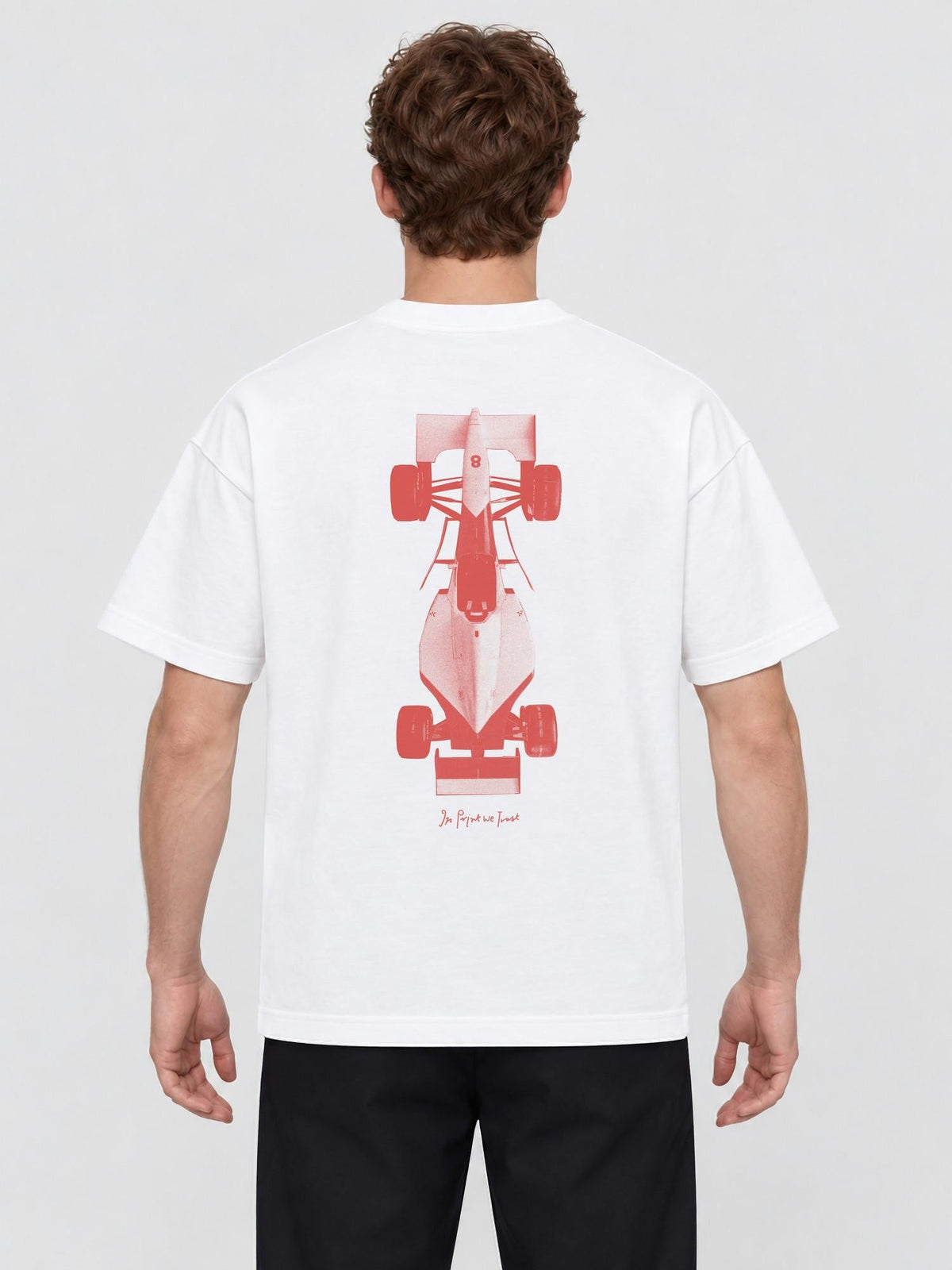 racing car heavyweight tee - In Print We Trust