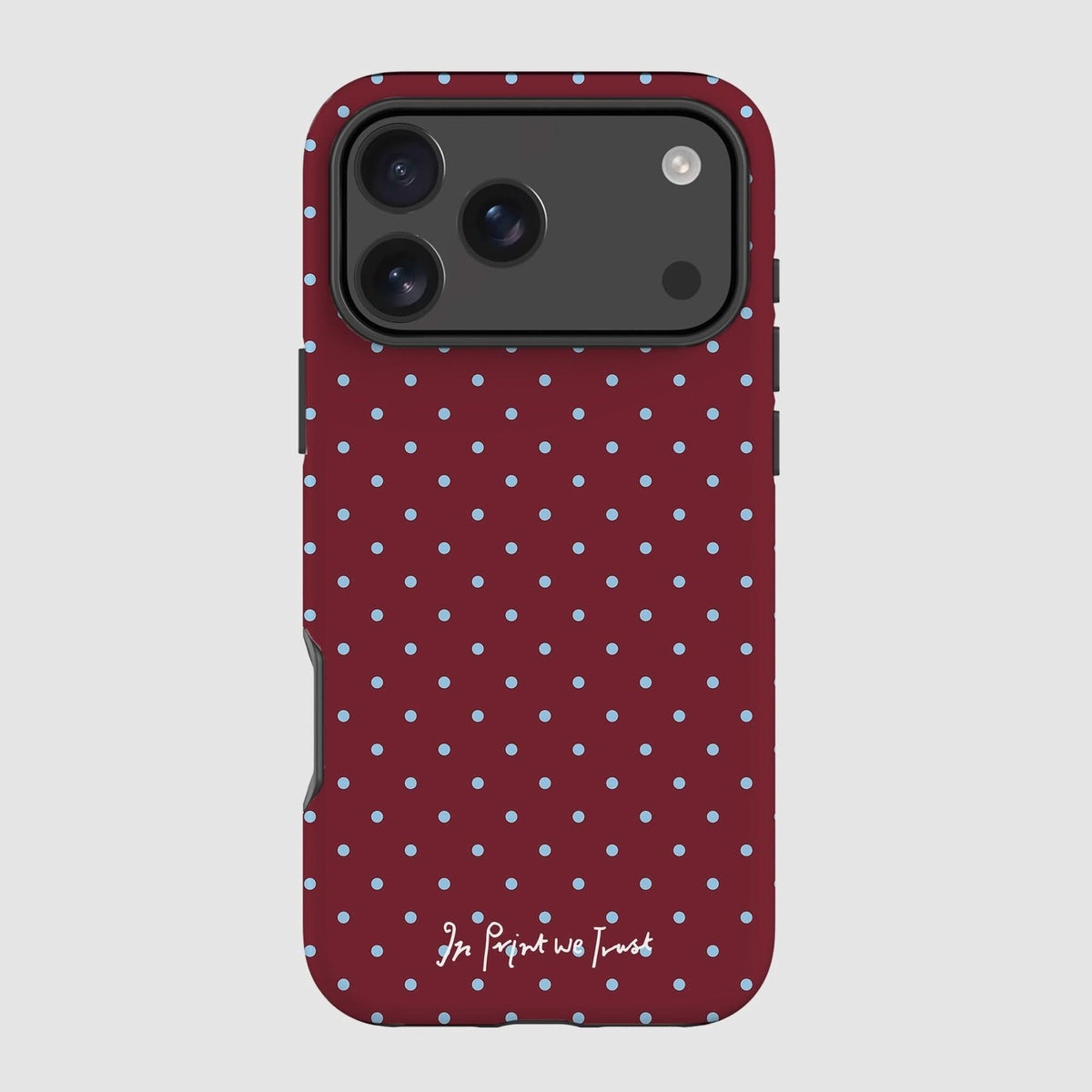 raspberry tough iPhone case - In Print We Trust