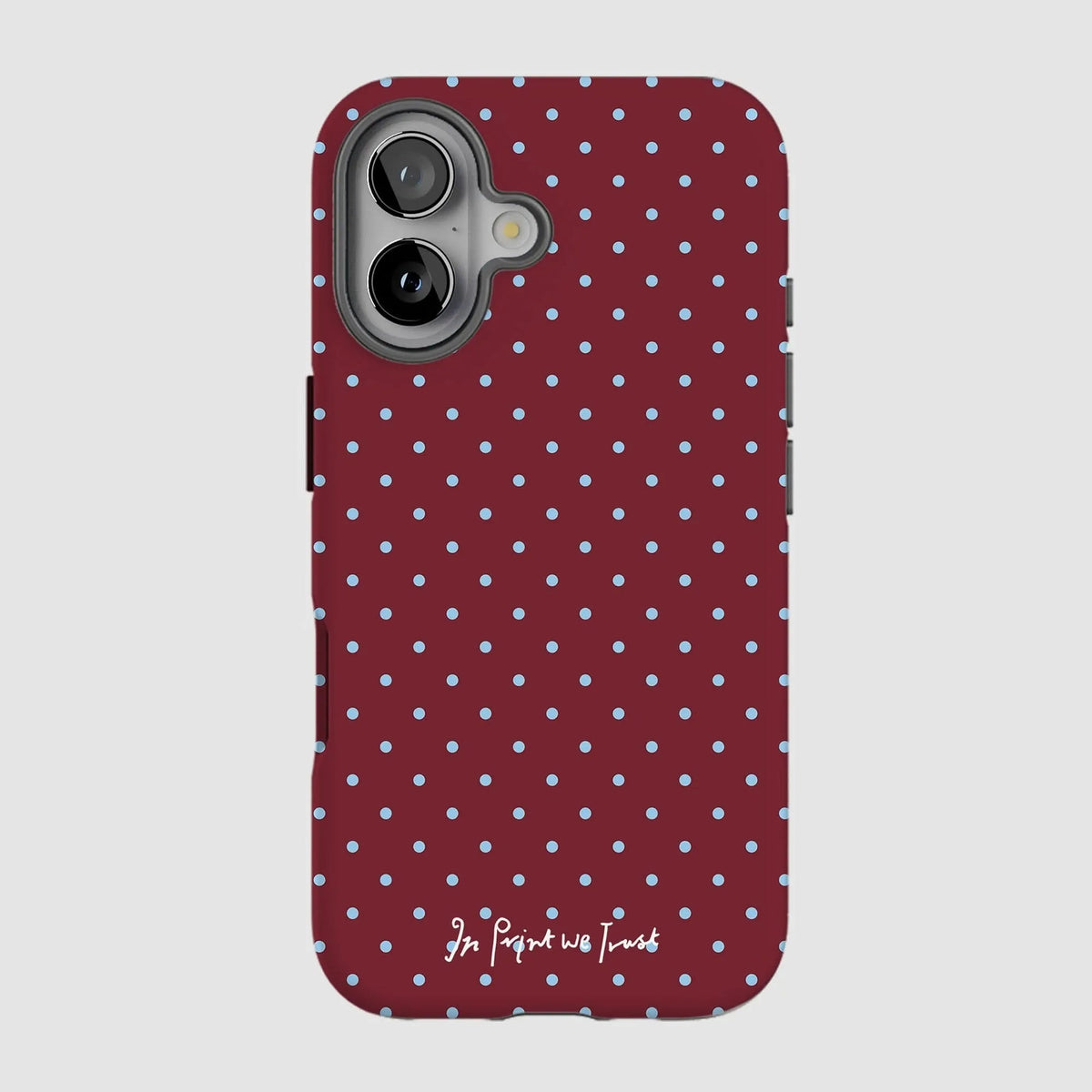raspberry tough iPhone case - In Print We Trust