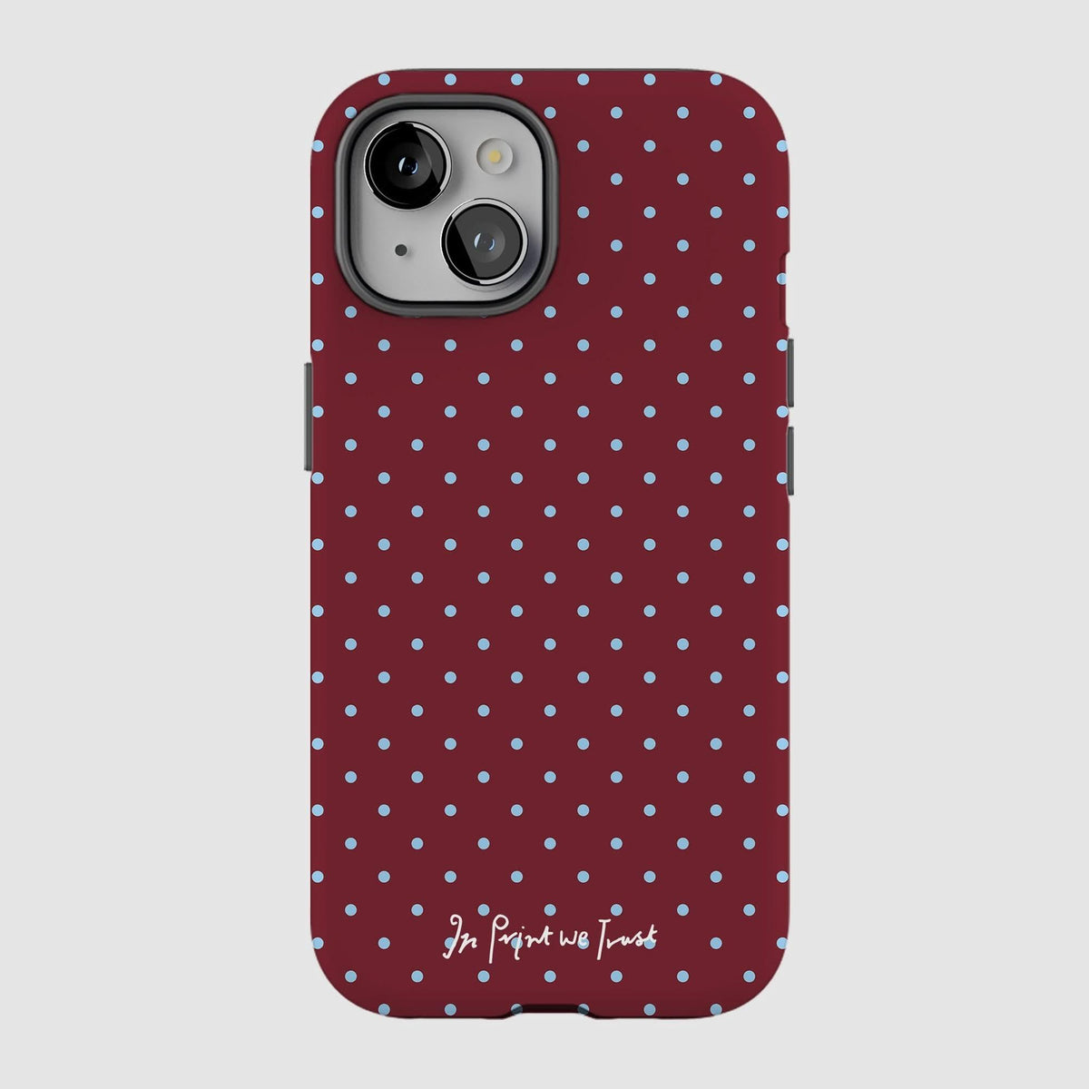 raspberry tough iPhone case - In Print We Trust