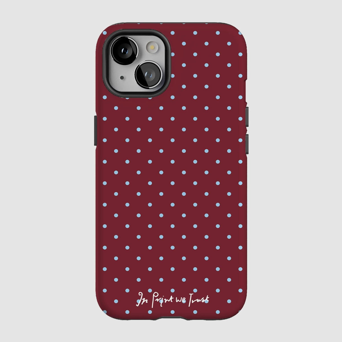 raspberry tough iPhone case - In Print We Trust