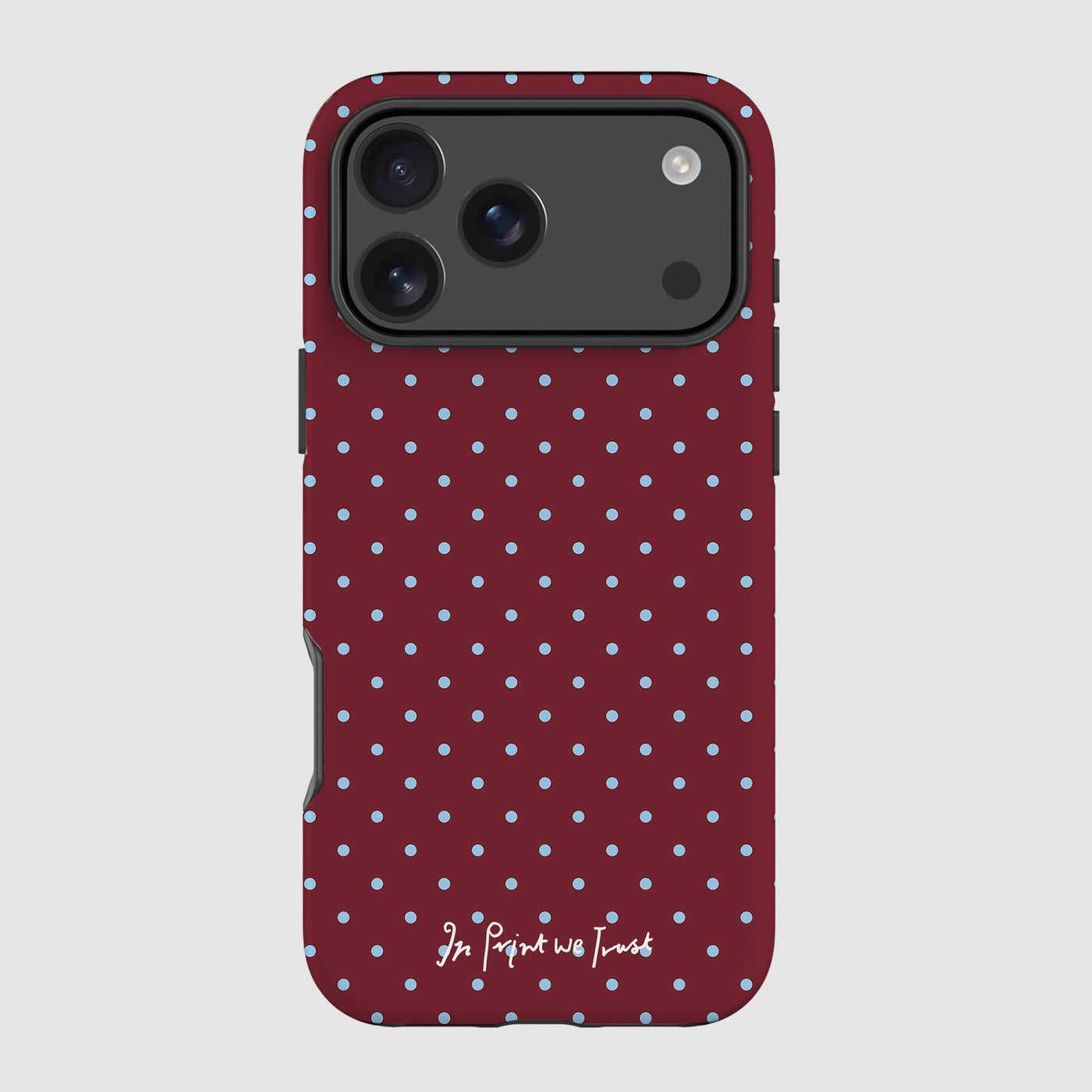 raspberry tough iPhone case - In Print We Trust