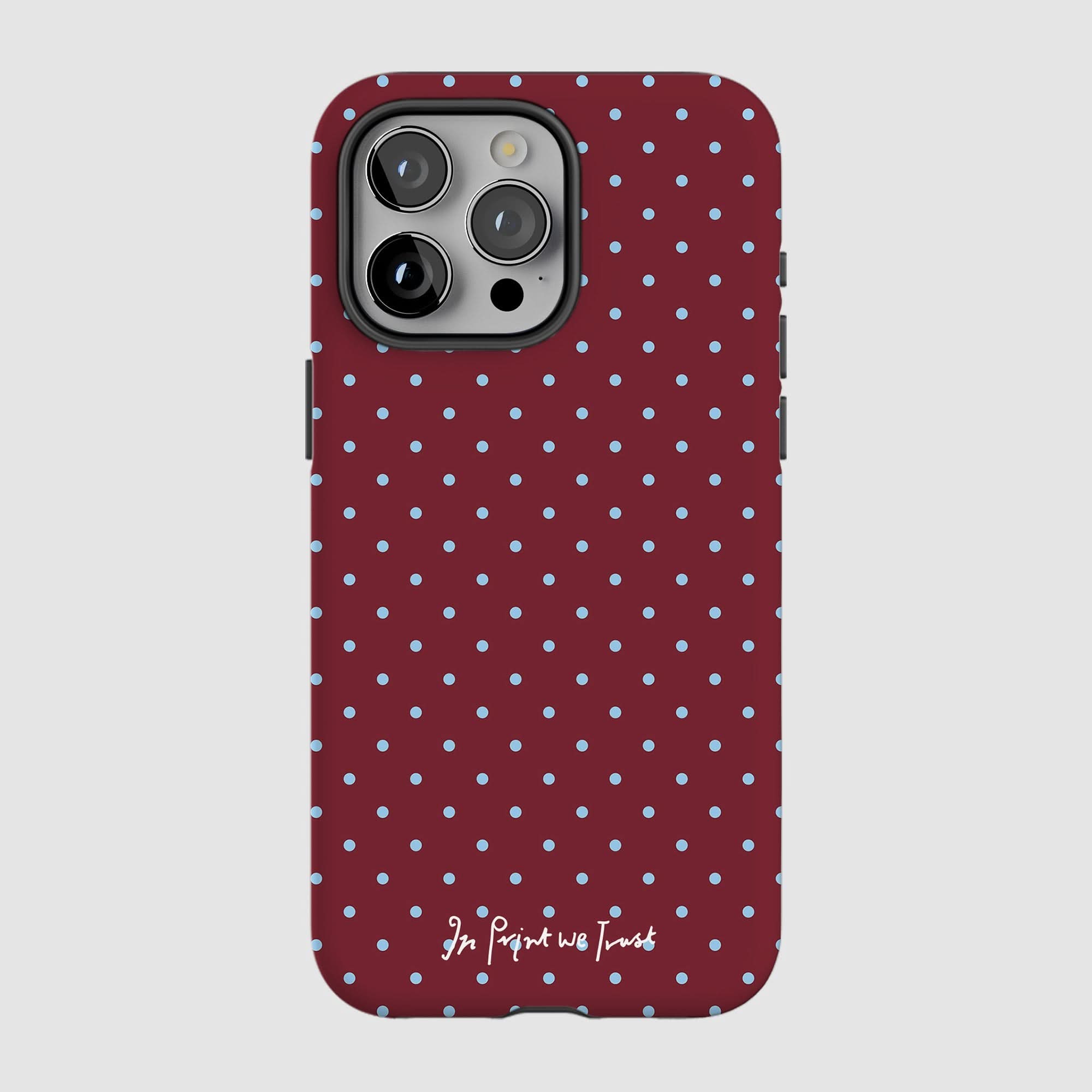 raspberry tough iPhone case - In Print We Trust