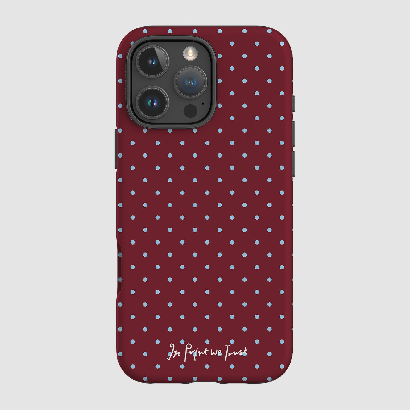 raspberry tough iPhone case - In Print We Trust